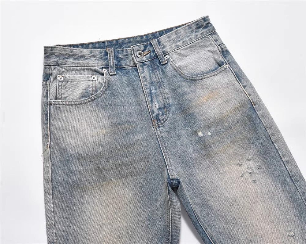 Japanese Brand × Jean Men's street style washed dirty ripped jeans Size US 32 / EU 48 - 3 Thumbnail