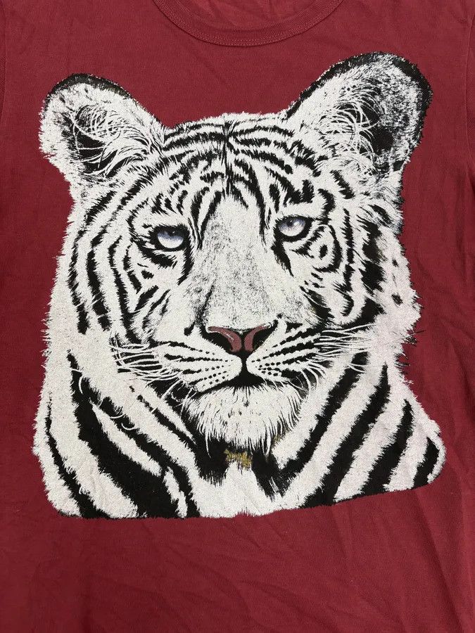 Dolce & Gabbana AW2004 Dolce & Gabbana Red White Tiger T-Shirt Size US S / EU 44-46 / 1 - 8 Thumbnail