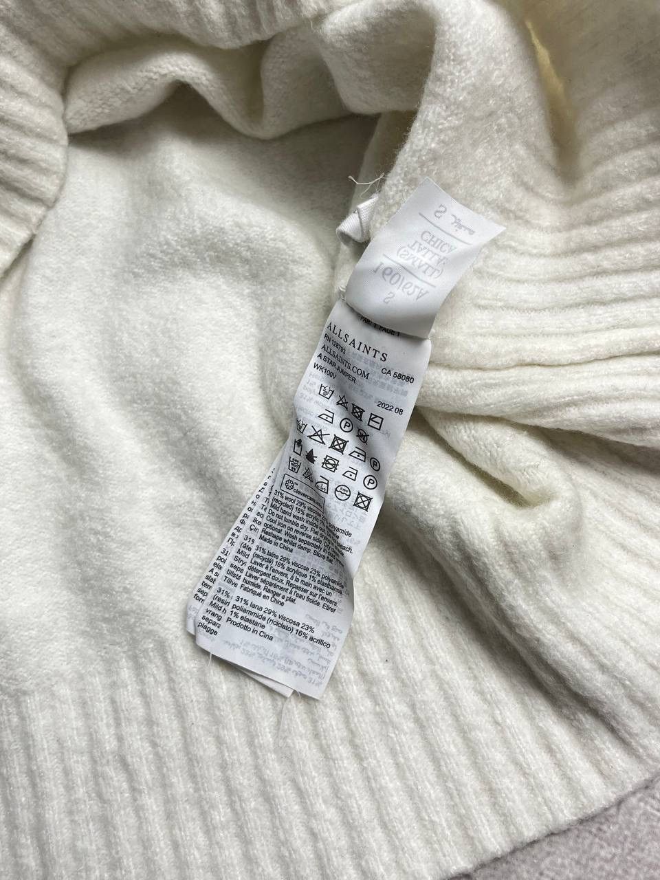 Allsaints Vintage Allsaints Big A Knit Mohair Sweater S Size US S / EU 44-46 / 1 - 8 Thumbnail