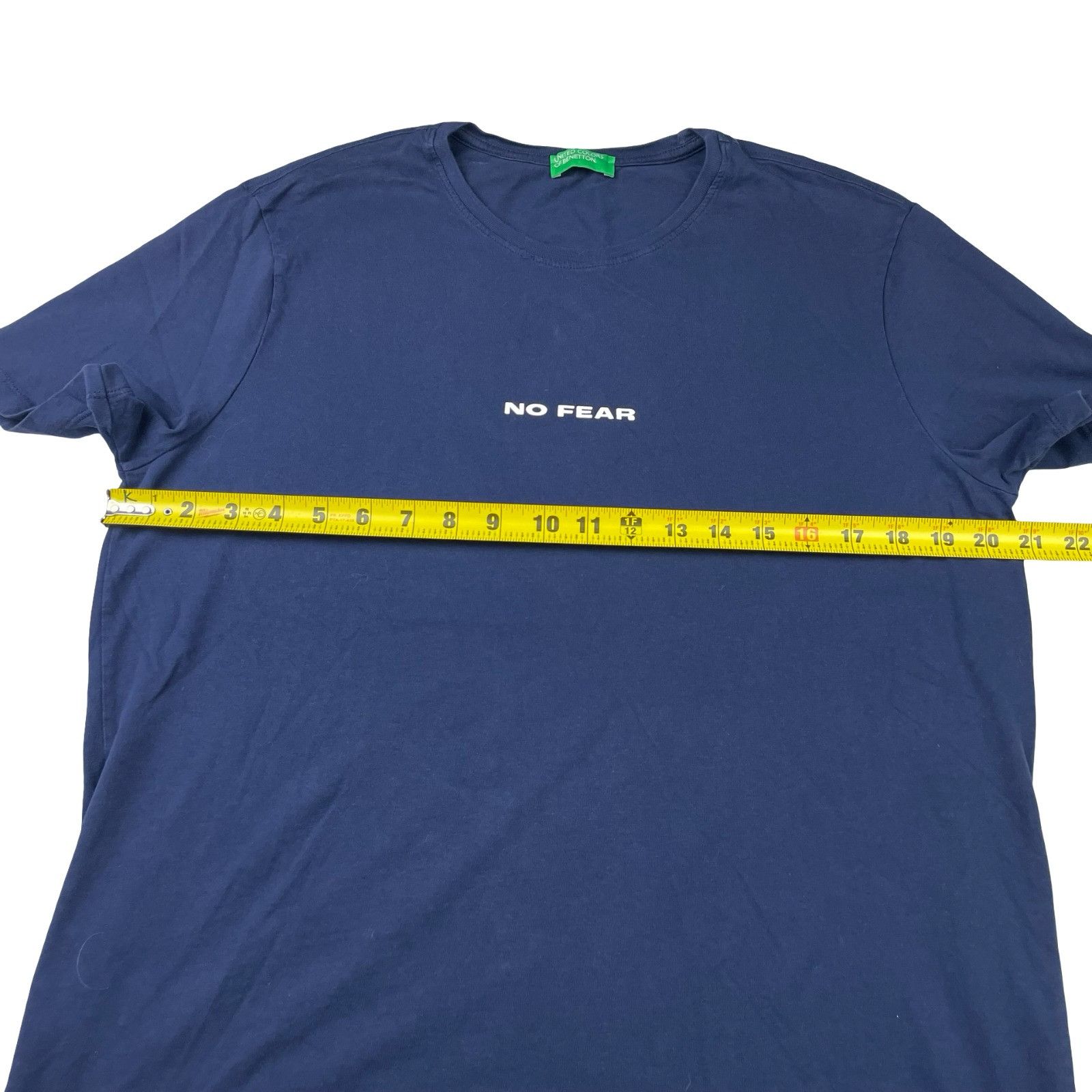 United Colors Of Benetton United Colors of Benetton Men’s "No Fear" S/S T-Shirt Navy B Size US M / EU 48-50 / 2 - 5 Thumbnail
