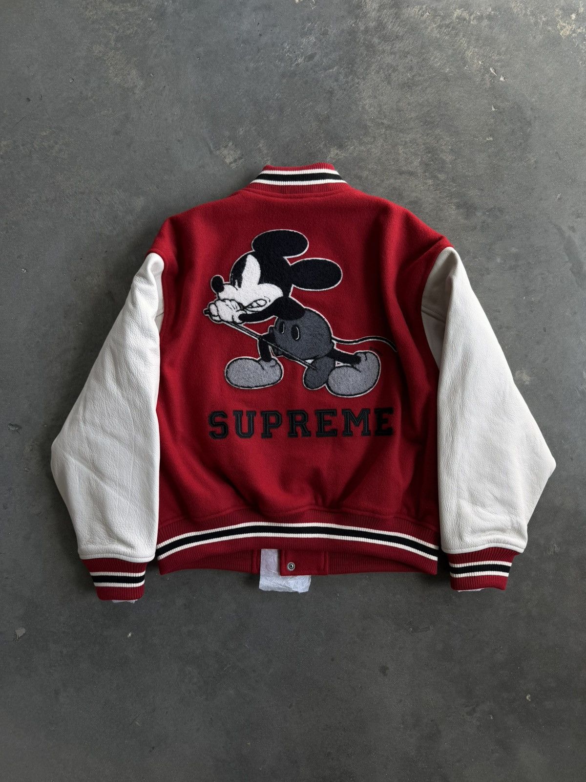 Supreme Supreme X Numbernine Collab Varsity Jacket Red | Grailed