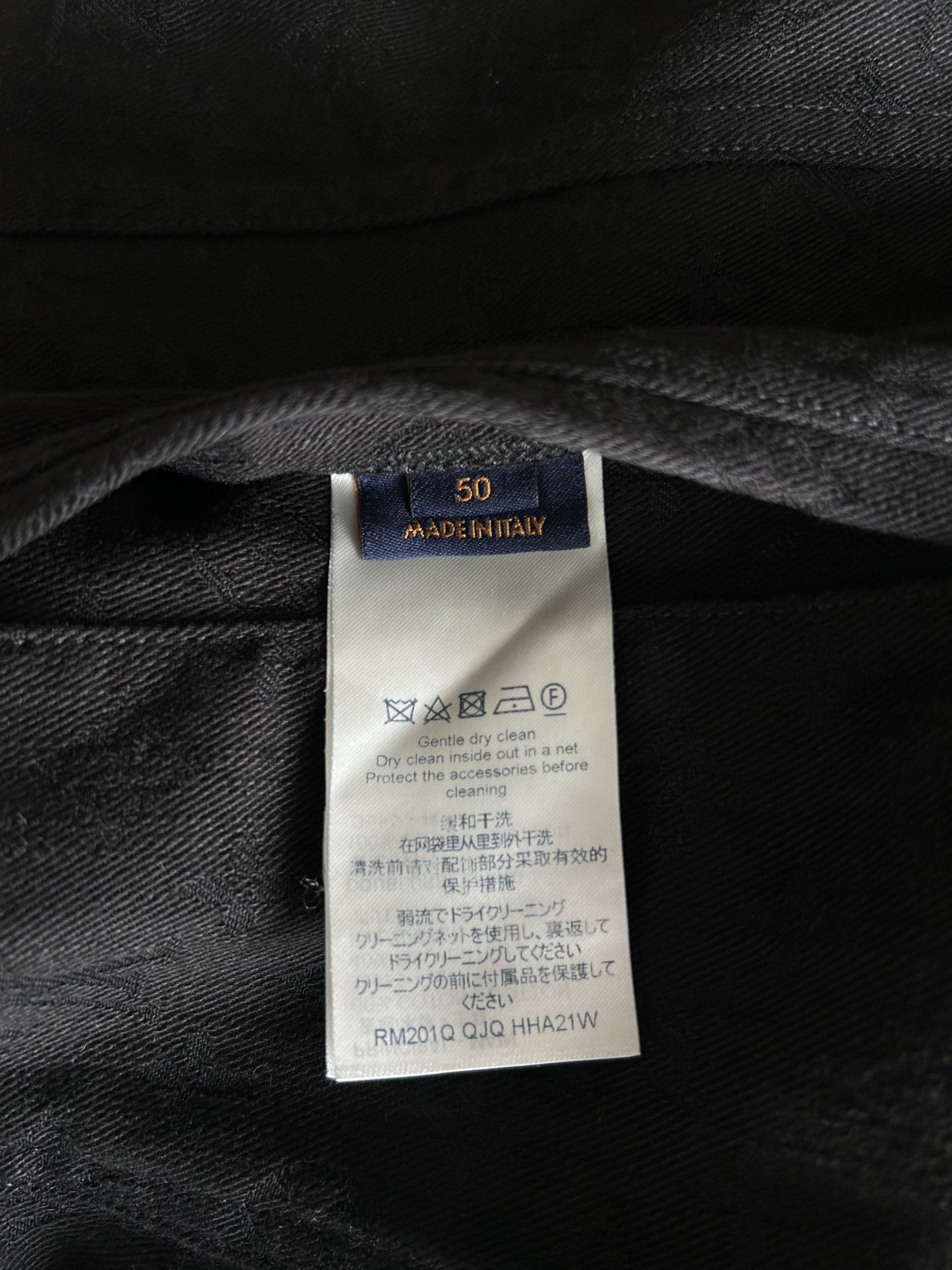 Louis Vuitton Louis Vuitton Black Monogram Denim Jacket Size US L / EU 52-54 / 3 - 4 Thumbnail