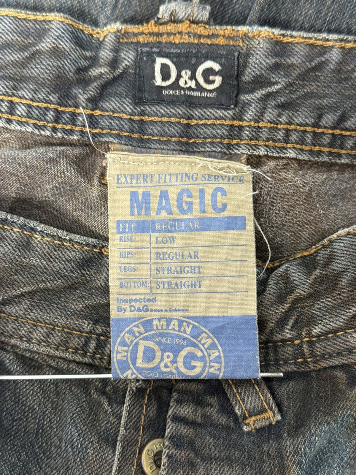 Dolce & Gabbana FW2006 Dolce & Gabbana Distressed Grey Relaxed Denim Jeans Size US 32 / EU 48 - 22 Thumbnail