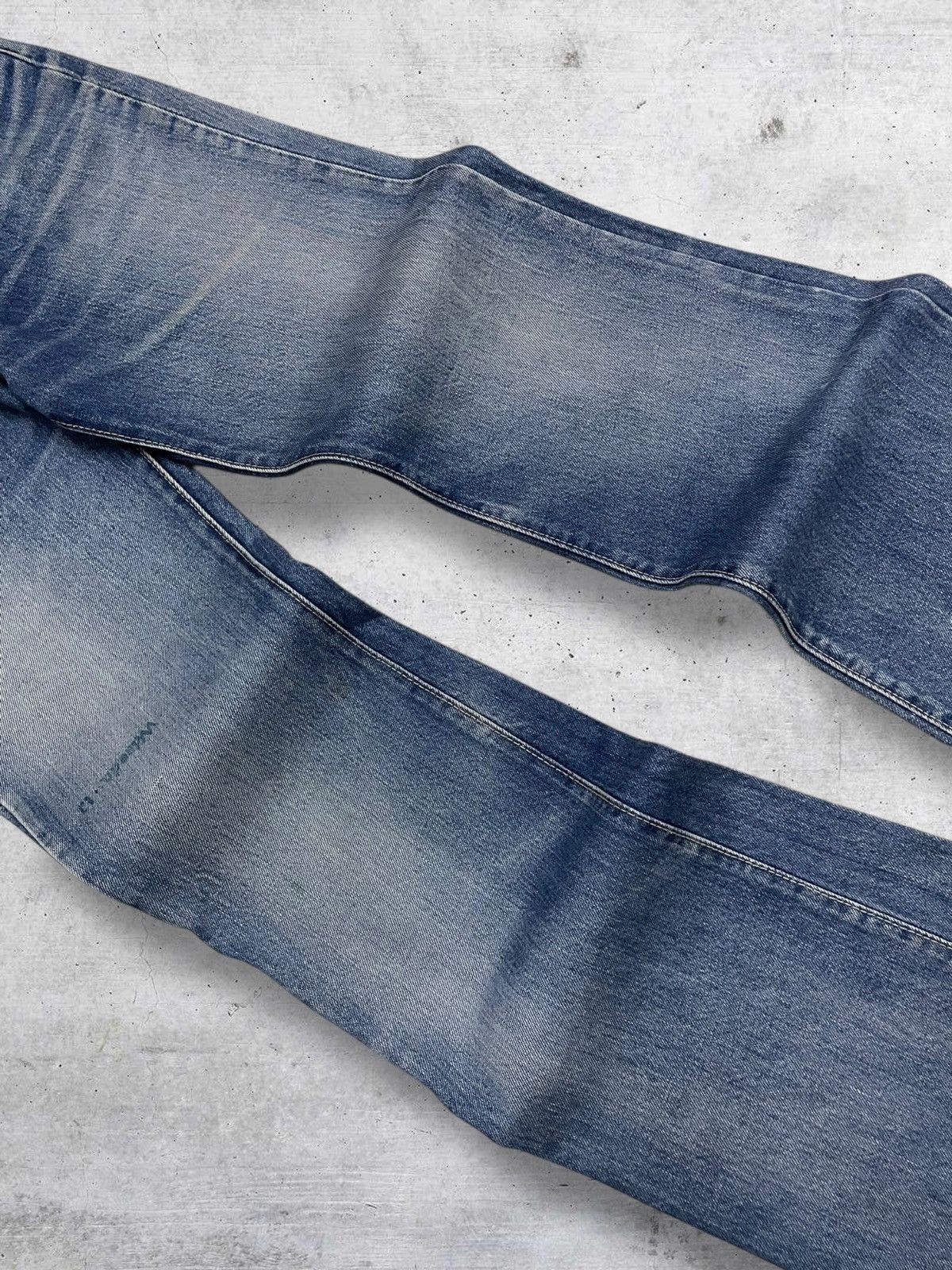 Big John VINTAGE 80S BIG JOHN DESIGNER FLARED CUT DISTRESSED DENIM Size US 28 / EU 44 - 6 Thumbnail