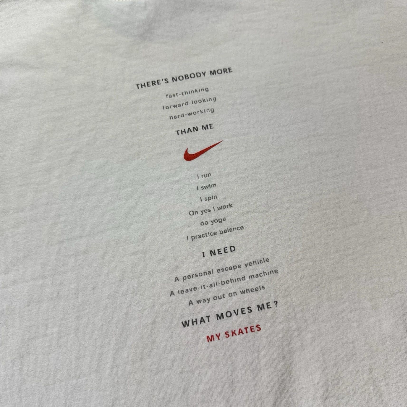 Nike VINTAGE Nike T Shirt Mens XL White Nike Swoosh N-Dorfin Logo Graphic Print 90s Skates USA Retro Grunge Size US XL / EU 56 / 4 - 5 Thumbnail