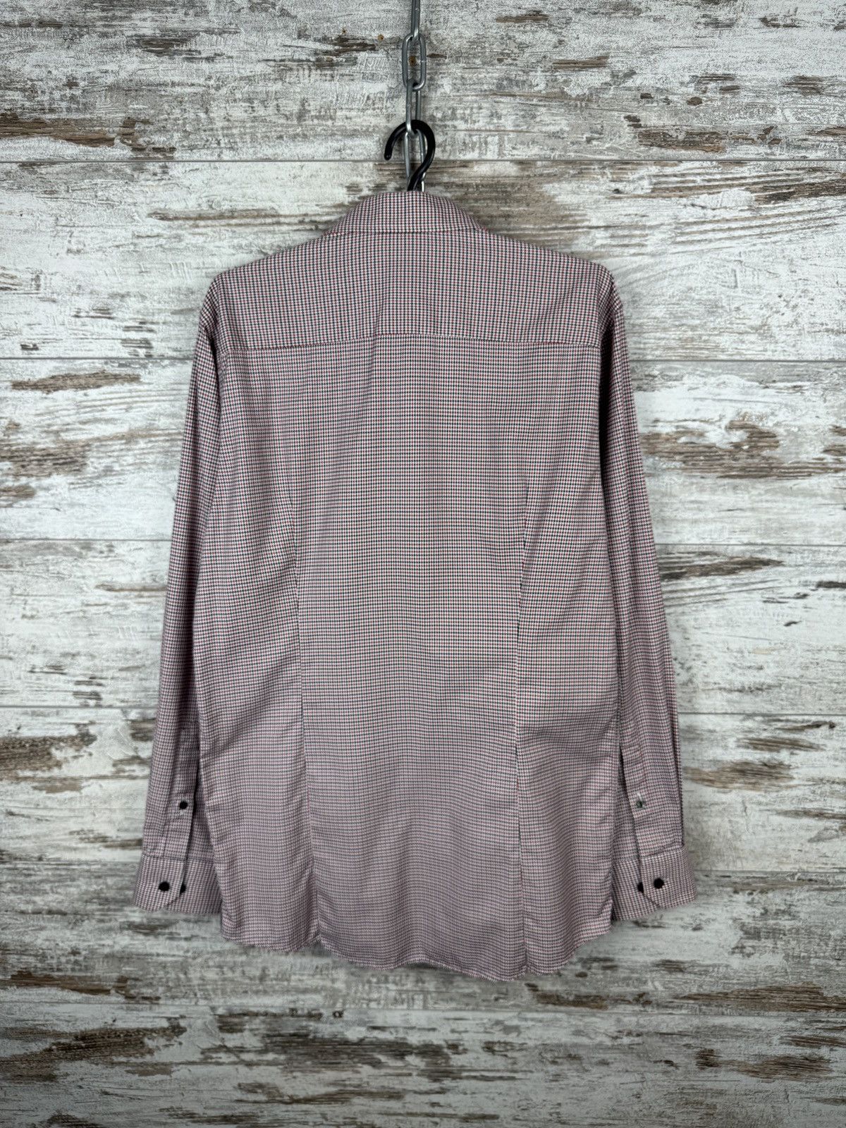 Eton Mens Vintage Eton Black gold label shirts button up 60 years Size US L / EU 52-54 / 3 - 14 Thumbnail