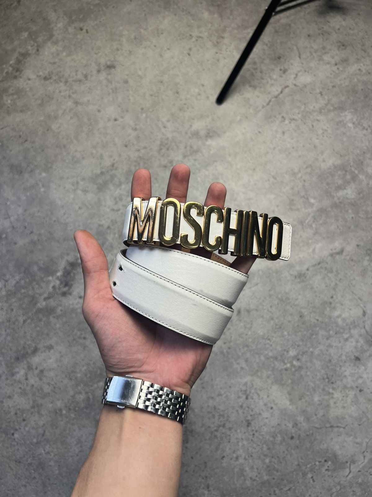 Moschino Moschino Belt White Size ONE SIZE - 1 Thumbnail