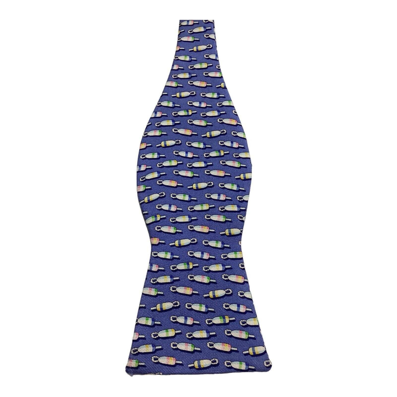 Vineyard Vines VINEYARD VINES Blue Candy Print Adjustable Self Bow Tie Silk Size ONE SIZE - 3 Thumbnail