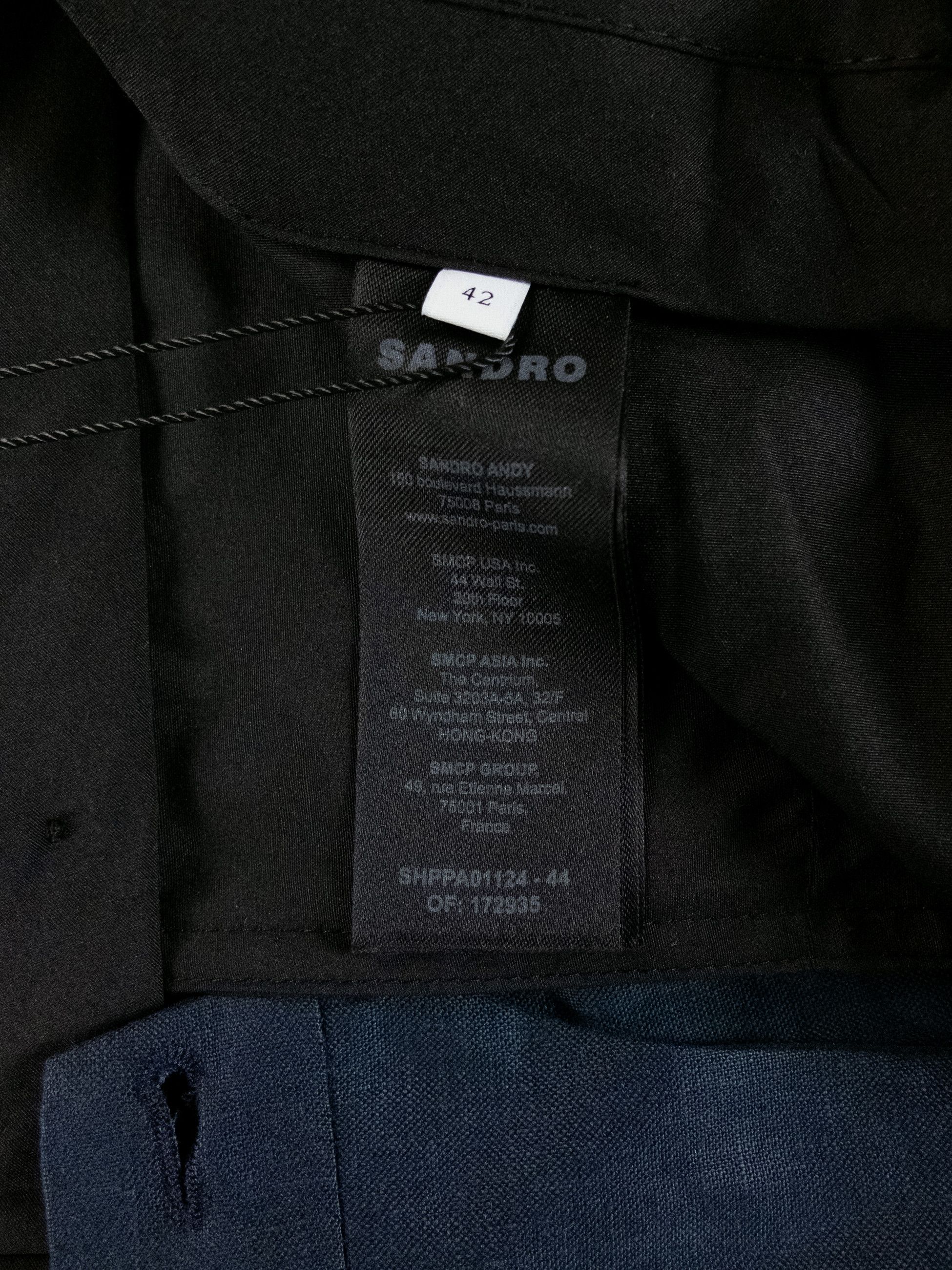 Sandro SANDRO Paris solid blue linen dress pants 42 Large Size US 34 / EU 50 - 9 Thumbnail