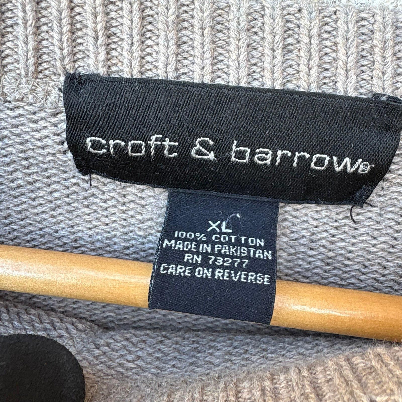 Croft & Barrow Vintage Light brown Knit sweater Size US XL / EU 56 / 4 - 2 Thumbnail