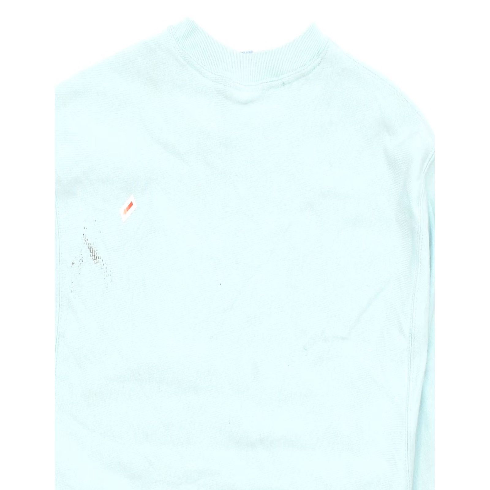 Champion CHAMPION Womens Crop Graphic Sweatshirt Jumper Medium Turquoise UK 12 Size M / US 6-8 / IT 42-44 - 3 Thumbnail