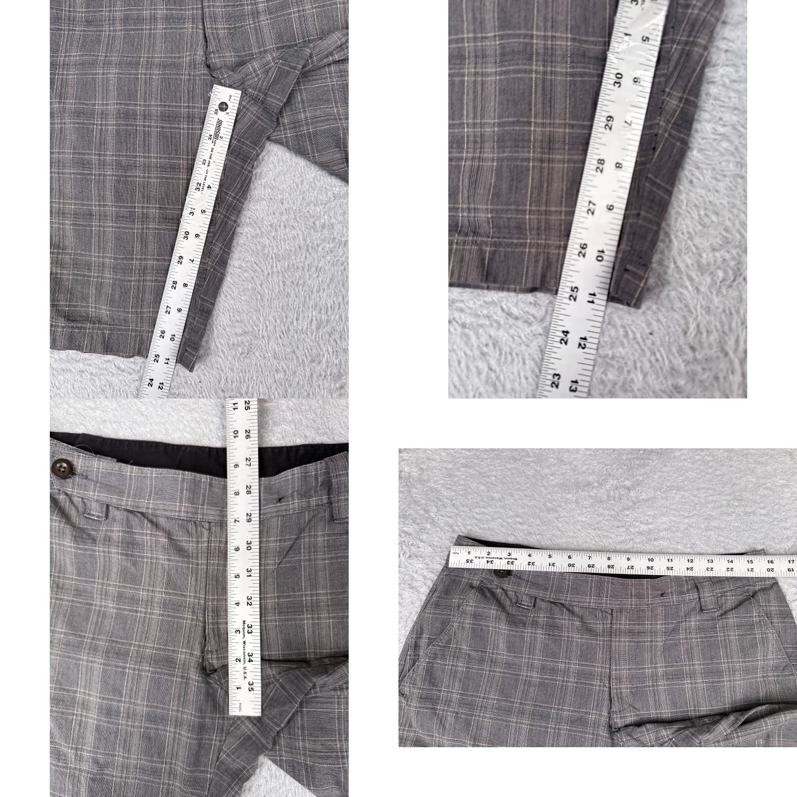 The North Face The North Face Shorts Womens 10 Gray Plaid 100% Cotton Golf Hiking 32x11 Women Shorts Casual Activewear 90s? Size 32" / US 10 / IT 46 - 8 Thumbnail