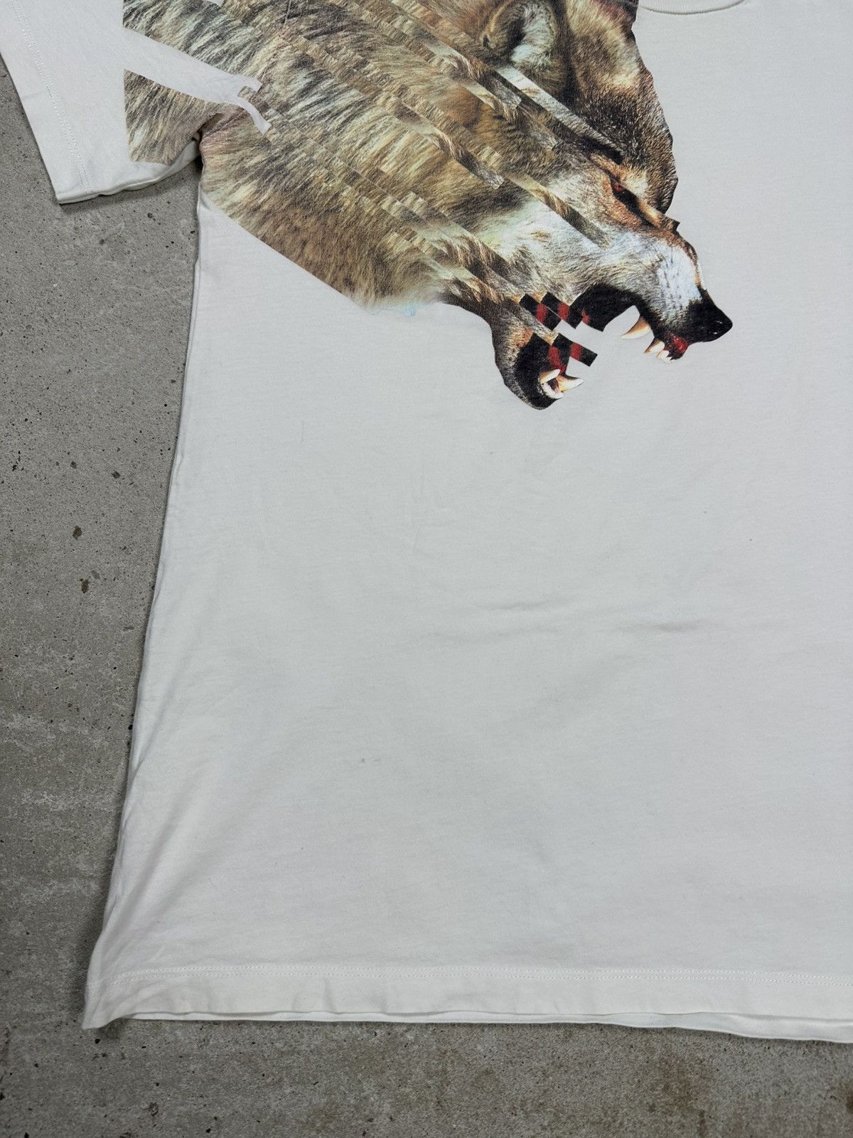 Marcelo Burlon Marcelo Burlon Wolf White T Shirt Print Tee Size US S / EU 44-46 / 1 - 4 Thumbnail