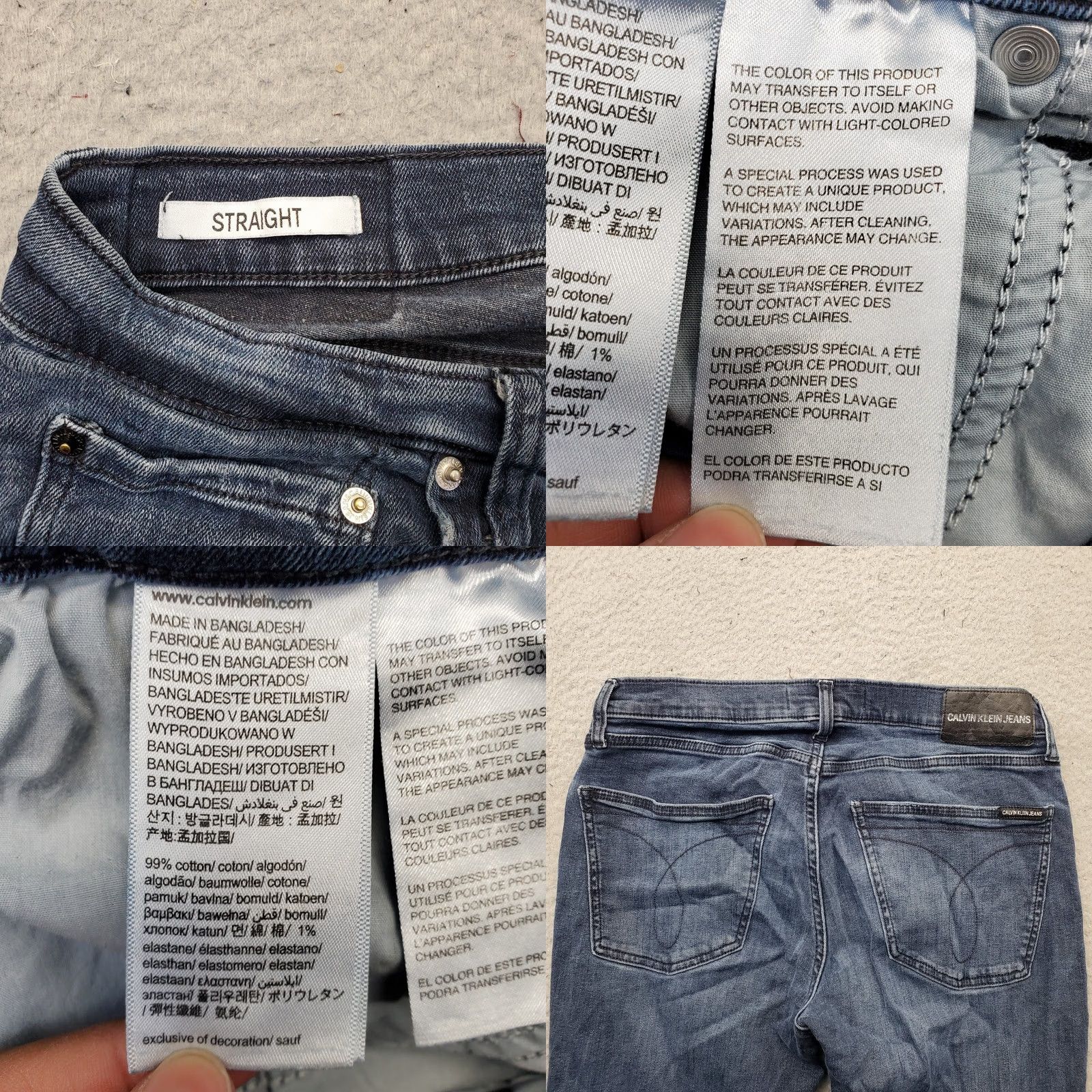 Calvin Klein Calvin Klein Womens Jeans 32 Womens Denim Medium Wash Straight Leg Blue 5-Pocket 32x32 Regular Fit Jeans Size 24" / US 00 / IT 34 - 8 Thumbnail