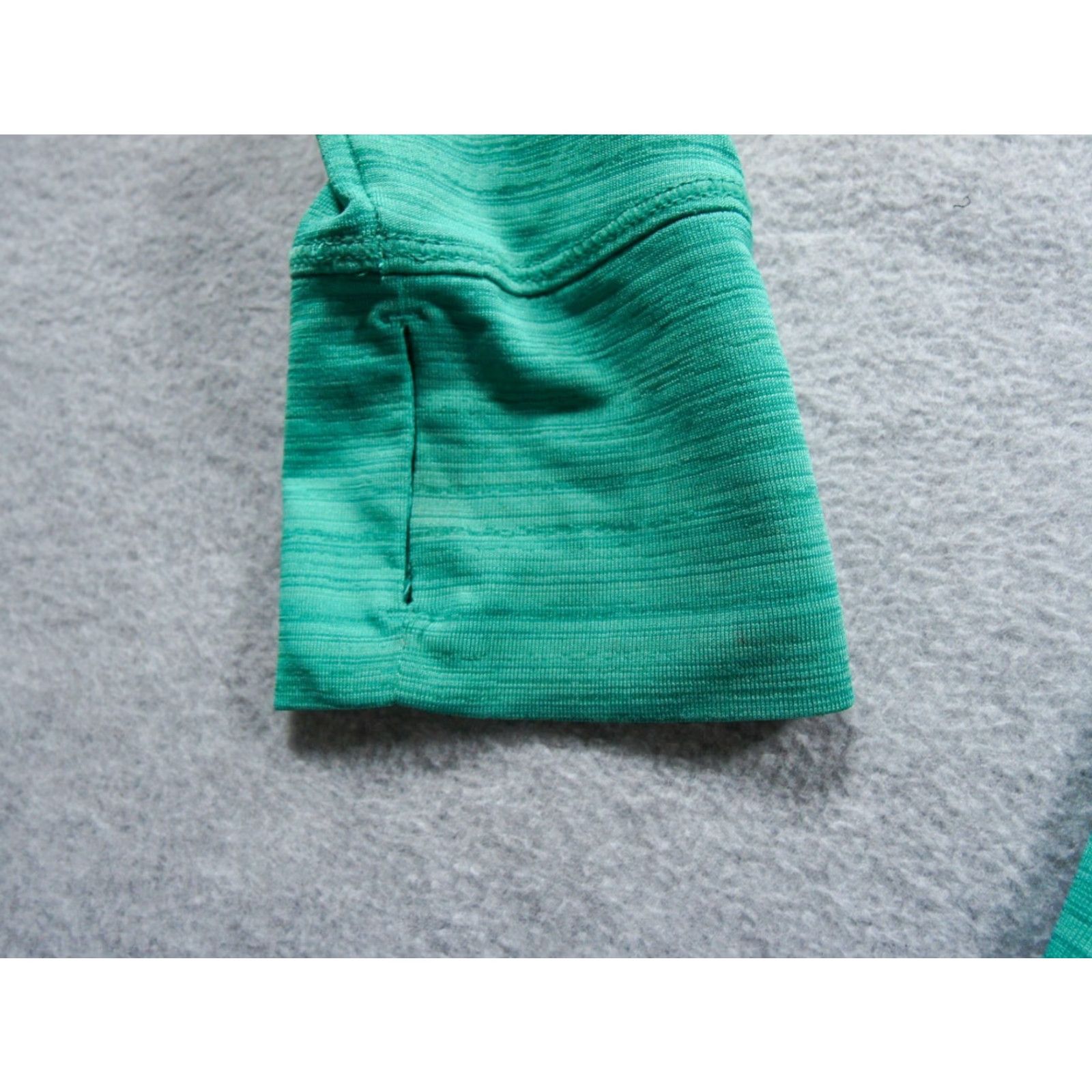 Athleta Athleta Hoodie Womens Large Petite Green Full Zip Activewear Hooded Pockets Stretch Solid LP Size L / US 10 / IT 46 - 4 Thumbnail
