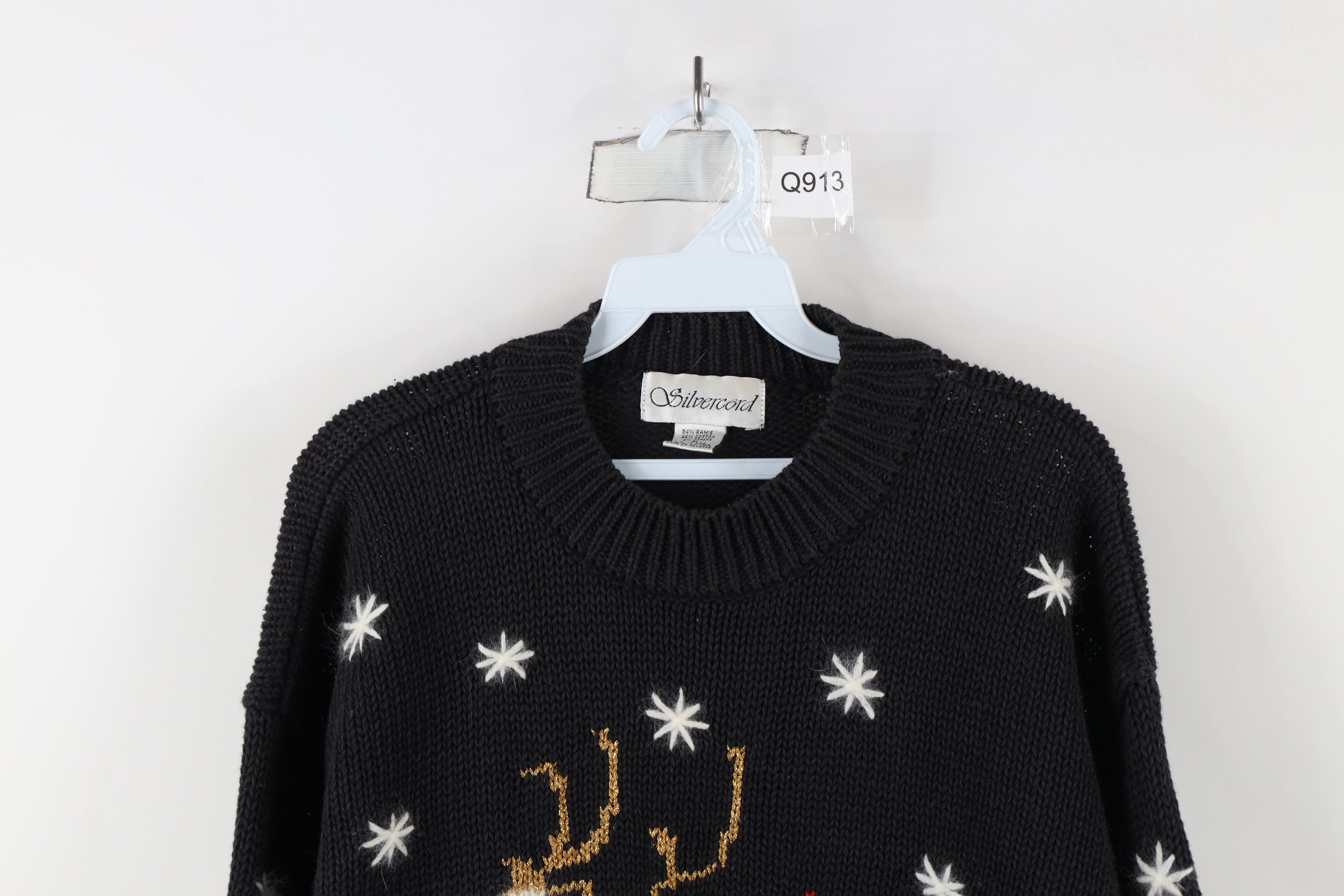Vintage Vintage 90s Streetwear Christmas Reindeer Knit Sweater Size M / US 6-8 / IT 42-44 - 2 Thumbnail