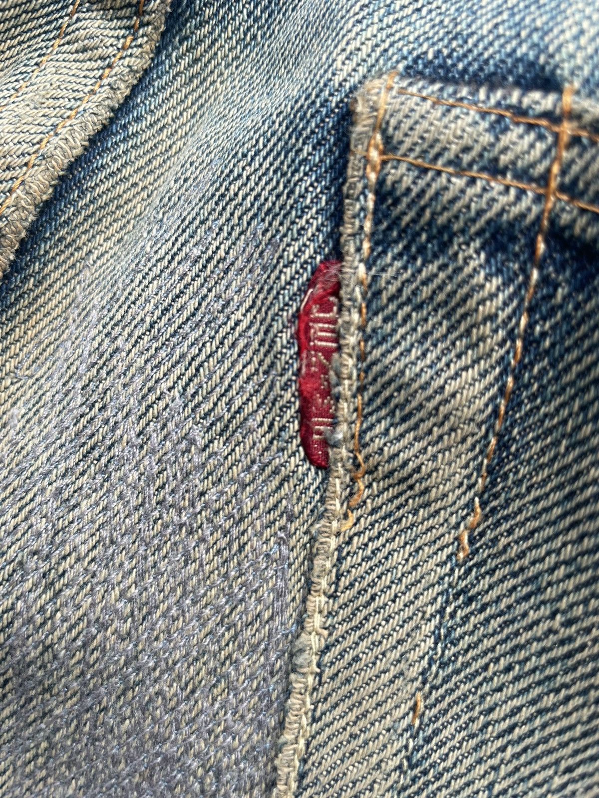 Denime Vintage Denime Selvedge Distresed Denim Size US 30 / EU 46 - 16 Thumbnail