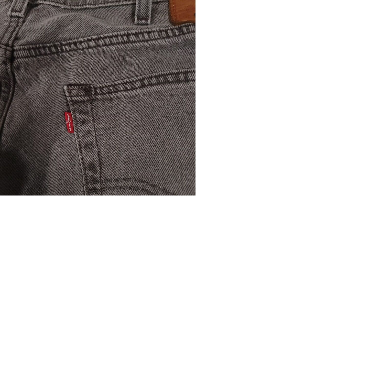 Levi's VINTAGE Levis 501 Jeans Mens 40x34 Gray Denim Button Fly Straight Leg Distressed Pants Size US 40 / EU 56 - 12 Thumbnail