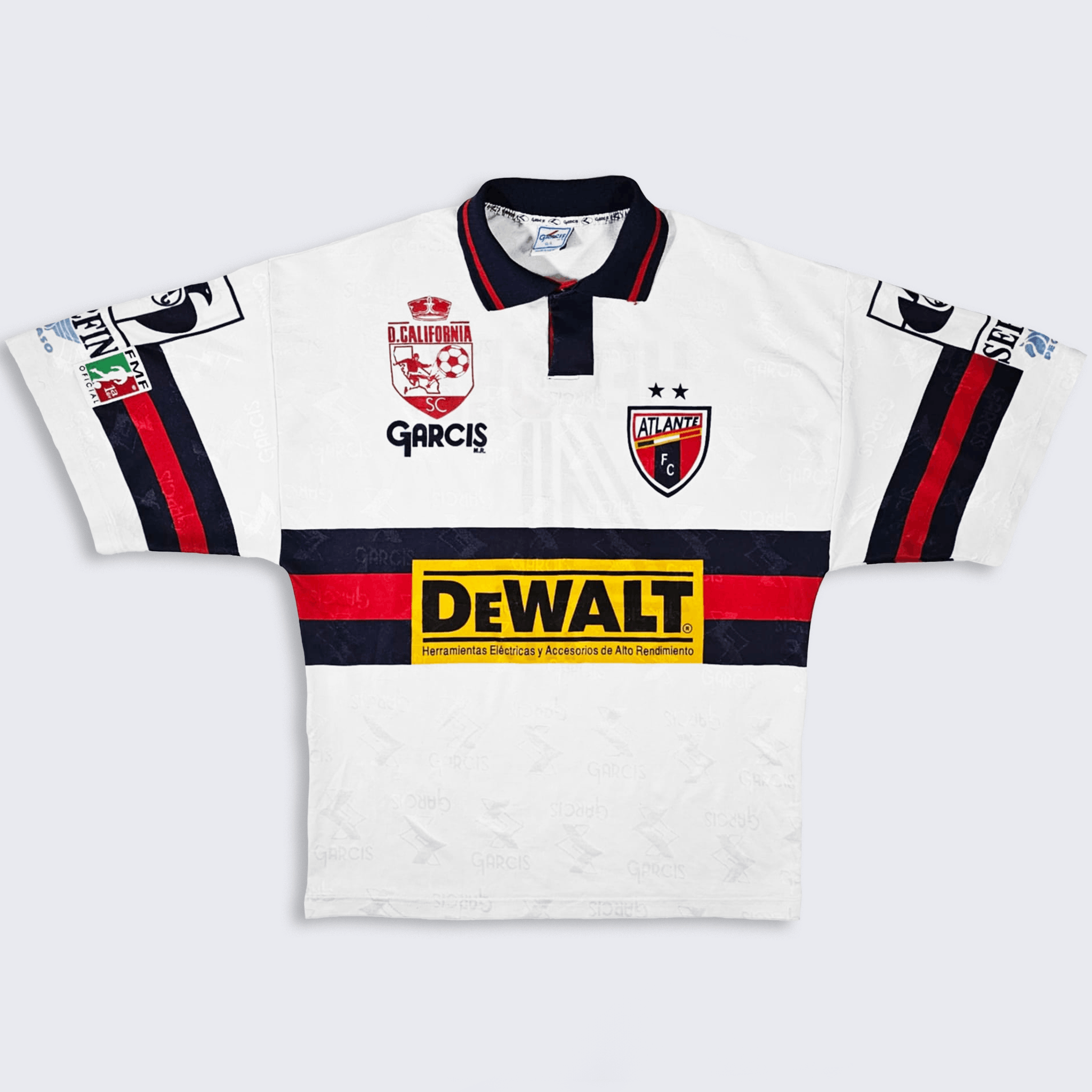 Vintage Atlante FC Vintage 90s Garcis Mexico Soccer Jersey Size US L / EU 52-54 / 3 - 1 Thumbnail