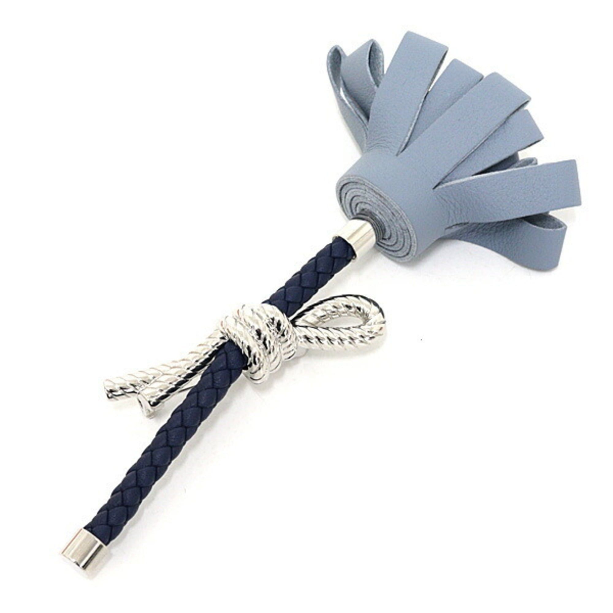 Hermes Hermes Brooch Fleur Swift Linen Blue Navy Flower Size ONE SIZE - 1 Thumbnail