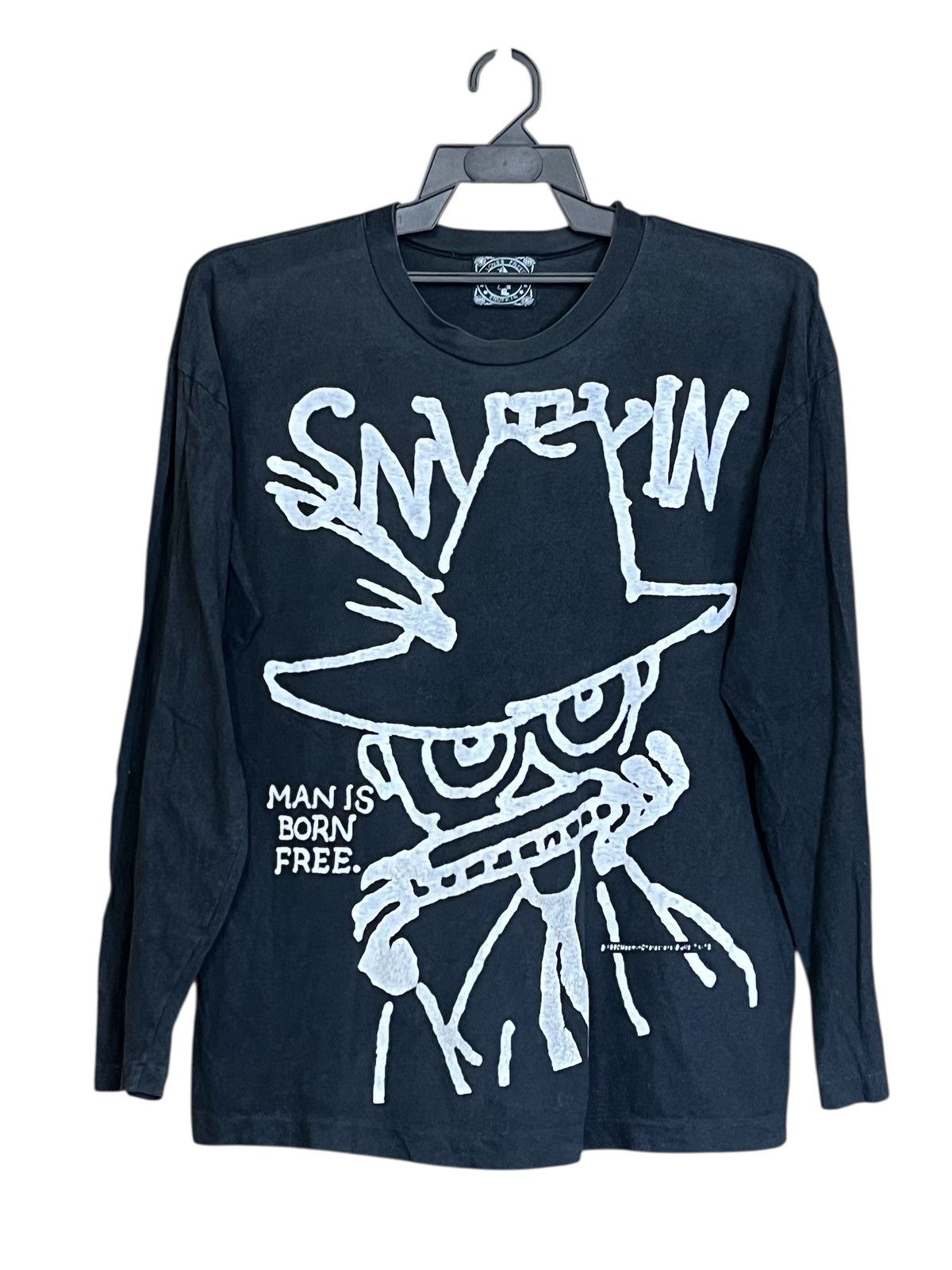 Cartoon Network RARE🔥Vintage 1990 SNUFKIN MOOMINTROLLS long sleeve t shirt Size US L / EU 52-54 / 3 - 1 Thumbnail