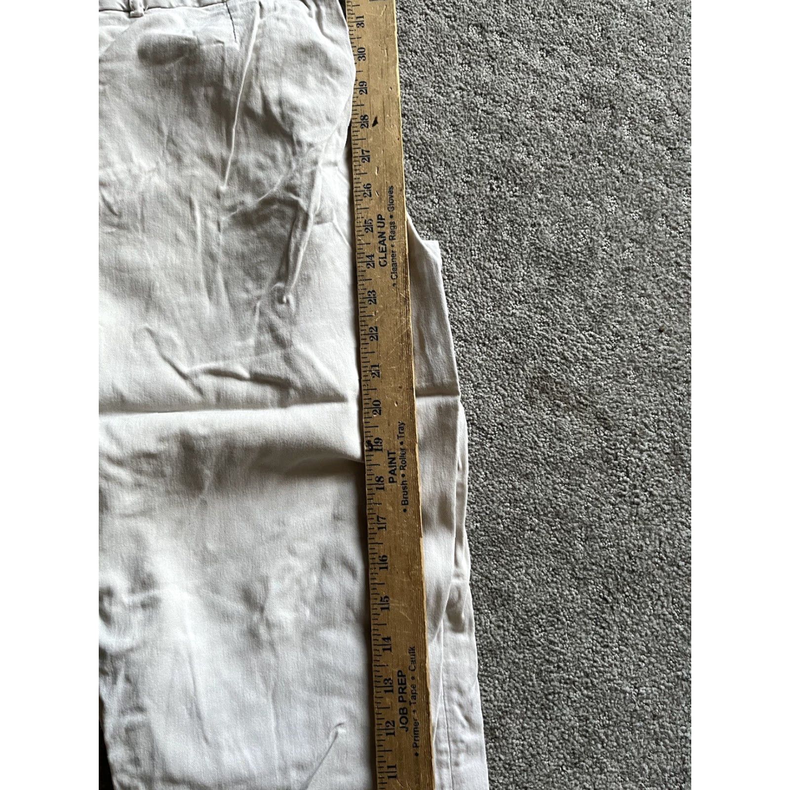 Express VINTAGE Express Womens Pants Cropped Dress Pant Ivory Size 6 Rayon Nylon Spandex Mid Rise Women's Size 28" / US 6 / IT 42 - 6 Thumbnail