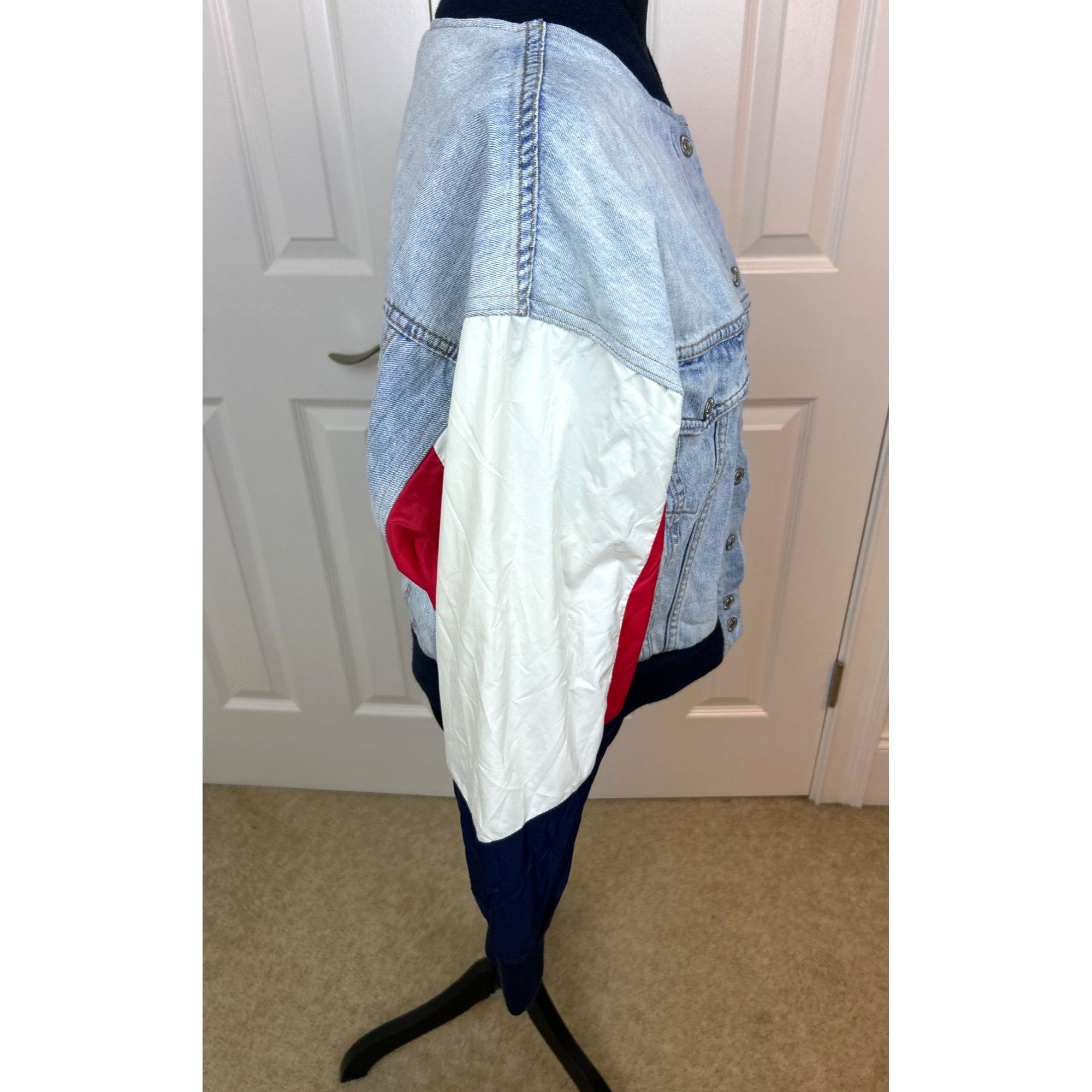 Levi's Levi's Retro 90's Style Denim Trucker Bomber Hybrid Jacket Size L / US 10 / IT 46 - 9 Thumbnail