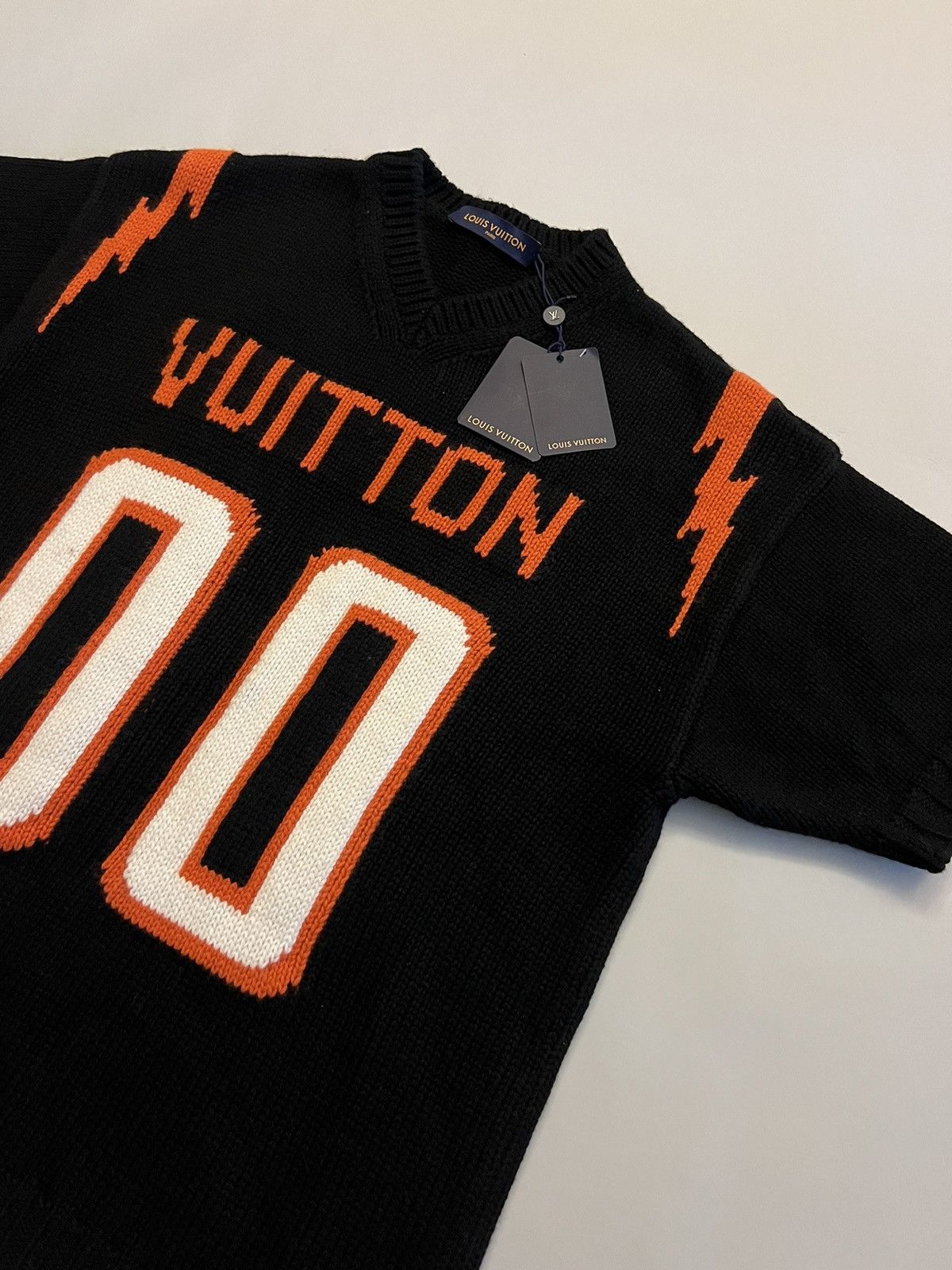 Louis Vuitton Chunky Intarsia Football Sweater