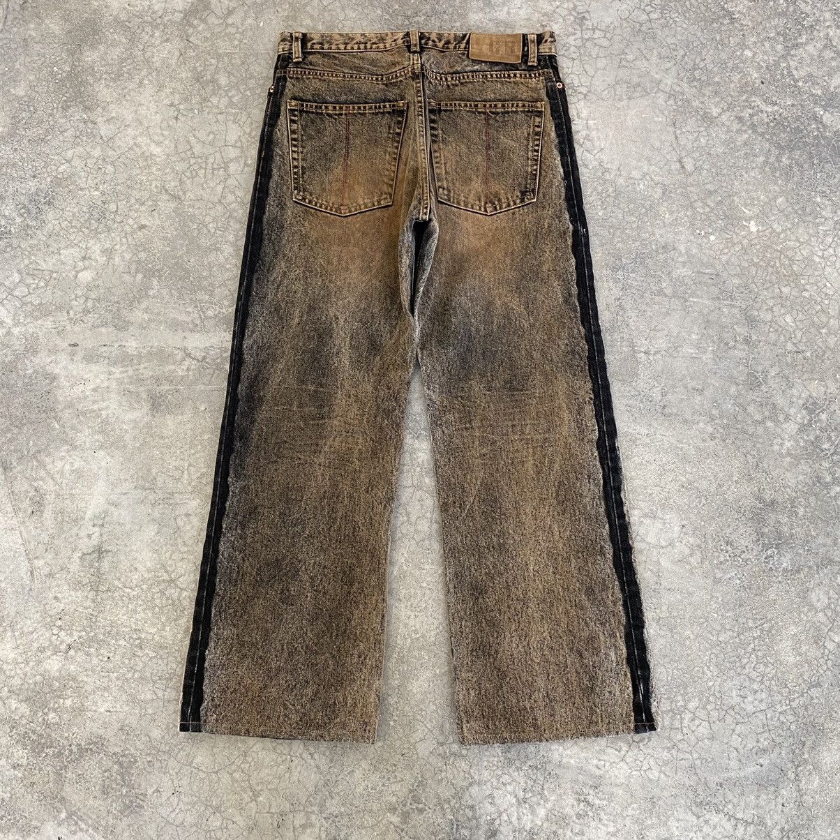 Le Grande Bleu (L.G.B.) L.G.B Rabbit Wide Leg Rusty Black Oversized Jeans Size US 31 - 17 Thumbnail