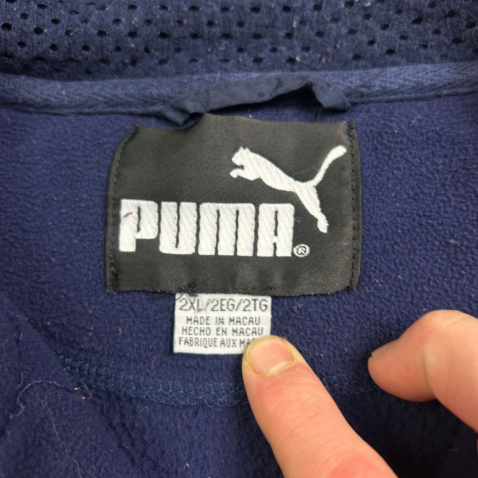 Puma Vintage Y2K University of Michigan Puma Quarter-Zip Sweater Size US XXL / EU 58 / 5 - 4 Thumbnail