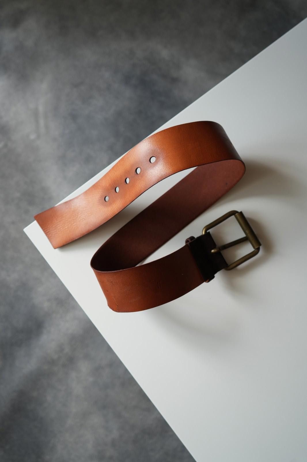 Miu Miu S/S 2002 Miu Miu Runway Broad Leather Belt Vintage Unisex Size ONE SIZE - 9 Thumbnail