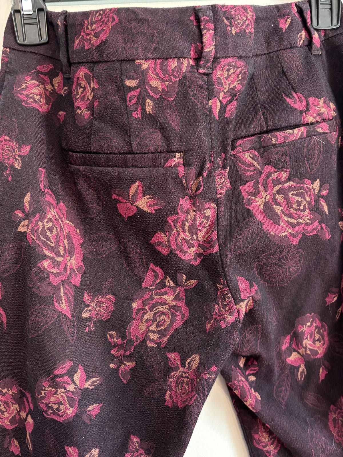 Other WHBM Boho Cottage Core Ankle Floral Print Pants 2P Size 26" / US 2 / IT 38 - 7 Thumbnail