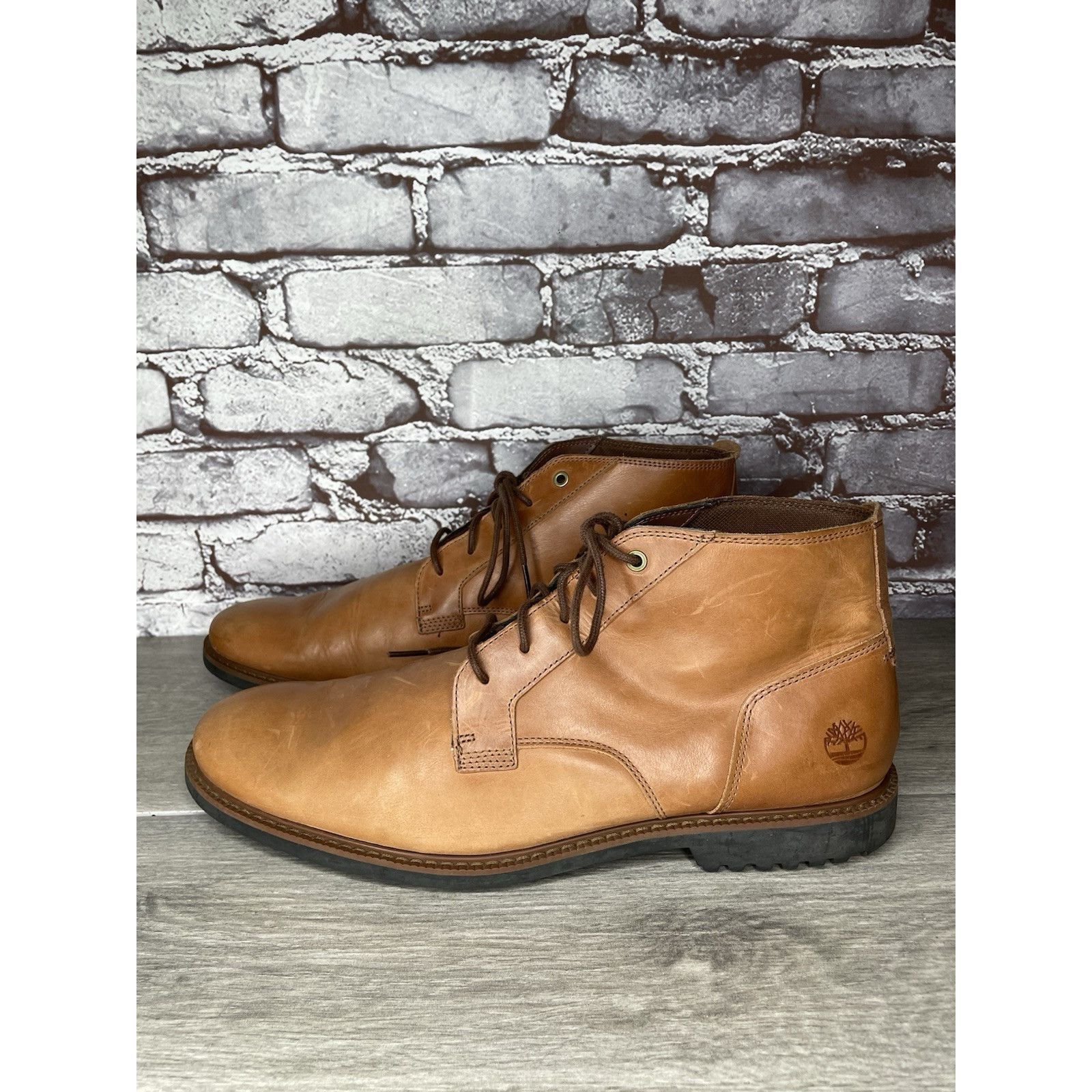 Timberland Timberland Lafayette Park Brown Leather Chukka Lace Up Boots Size US 12 / EU 45 - 13 Thumbnail