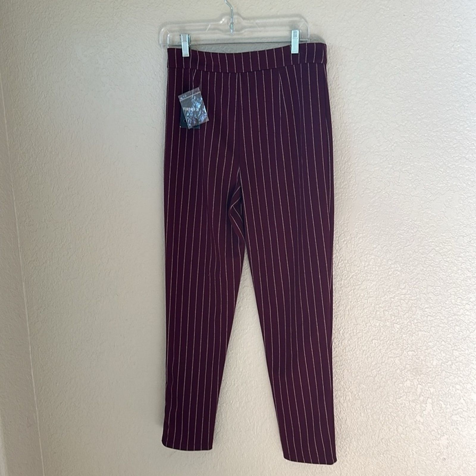 Forever 21 Maroon Striped Pants Size 30" / US 8 / IT 44 - 4 Thumbnail
