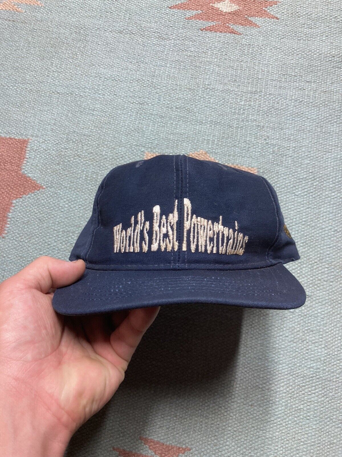 Vintage VTG hat worlds best powertrains flint Michigan GM UAW USA Size ONE SIZE - 2 Thumbnail