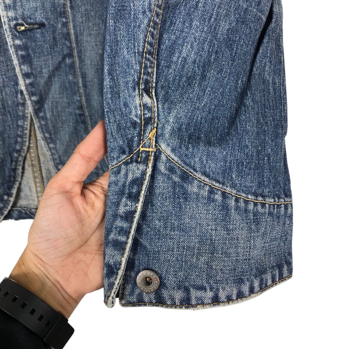 Levi's 🔥Vintage Chore Biker Denim Jacket Levi’s Big Pocket Size US M / EU 48-50 / 2 - 15 Thumbnail