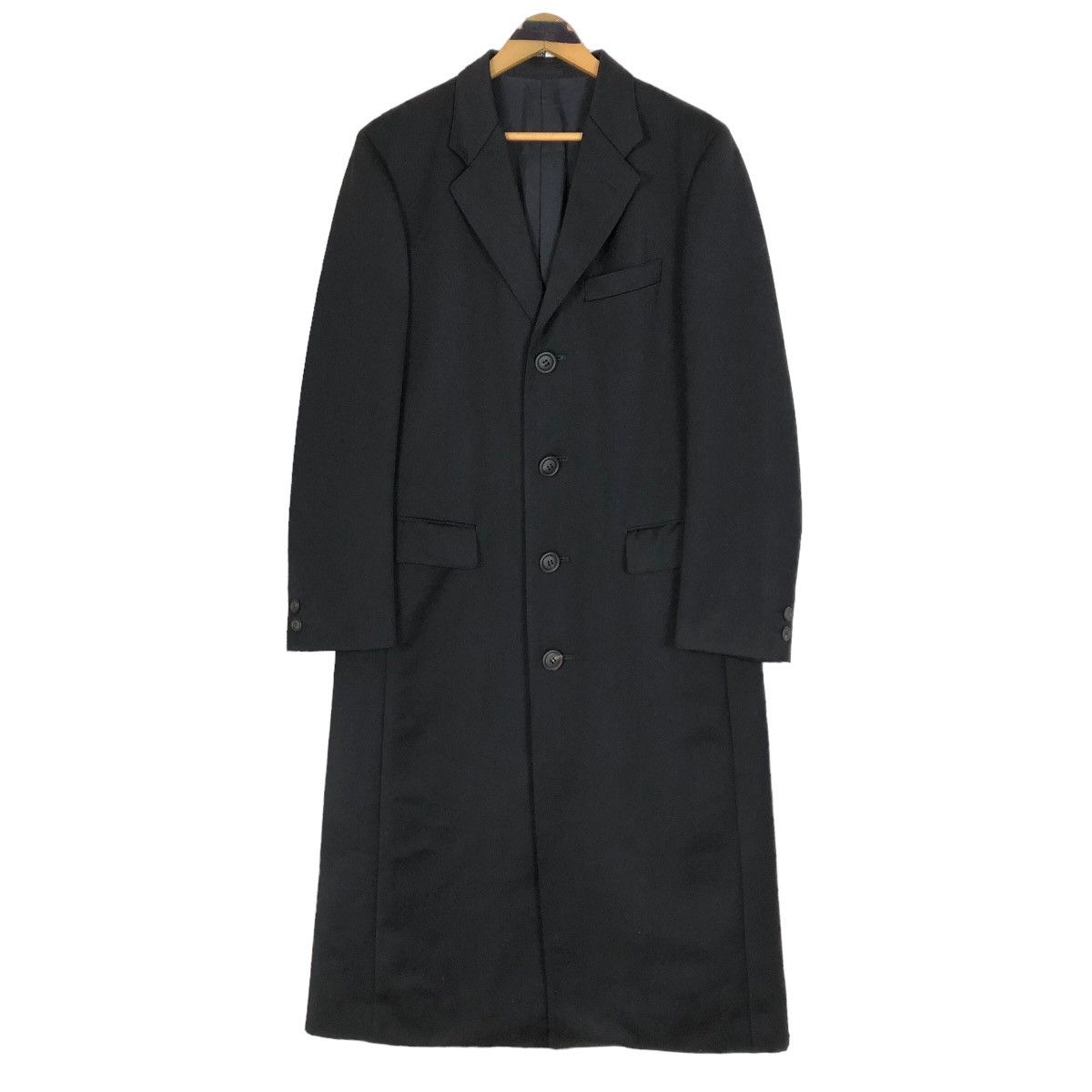 Issey Miyake Vintage Issey Miyake Men 2000 A/W Laine Wool Overcoat Size US M / EU 48-50 / 2 - 4 Thumbnail