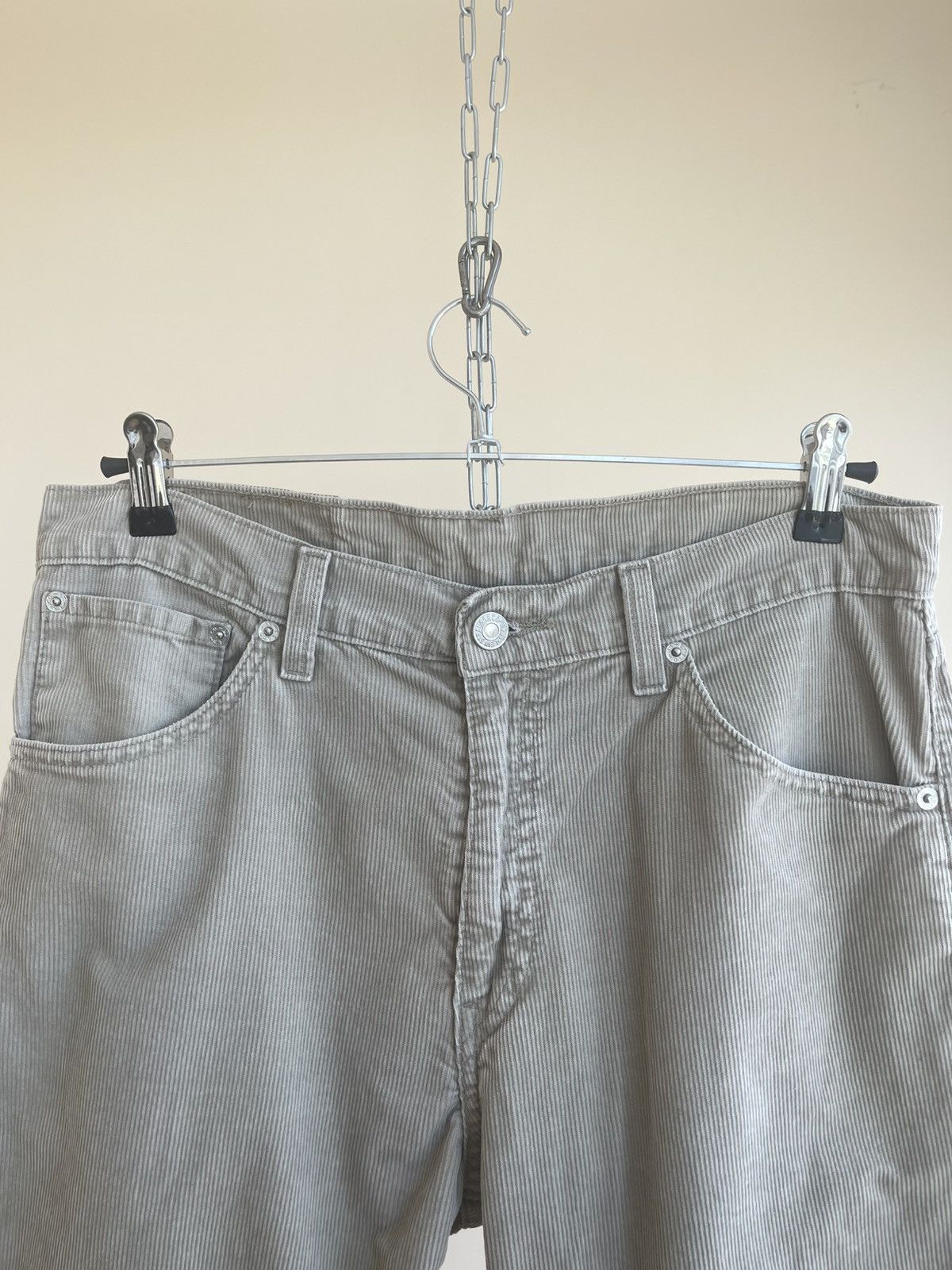 Levi's 521 Regular Tapered Fit Corduroy 5 Pocket Jeans Pants 2000s Size US 30 / EU 46 - 6 Thumbnail