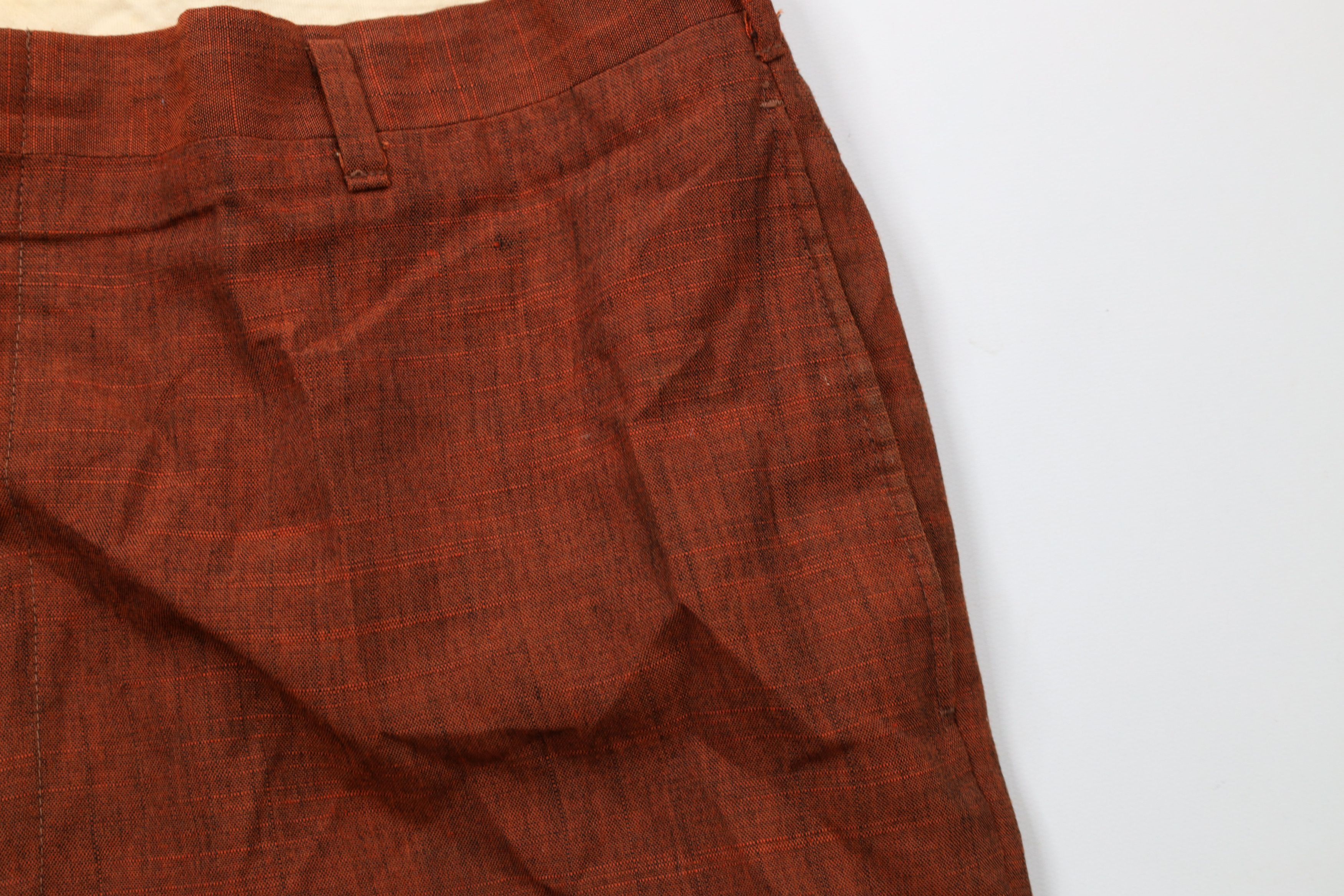 Vintage Vintage 50s Rockabilly Fleck Rayon Gabardine Chino Pants USA Size US 34 / EU 50 - 8 Thumbnail