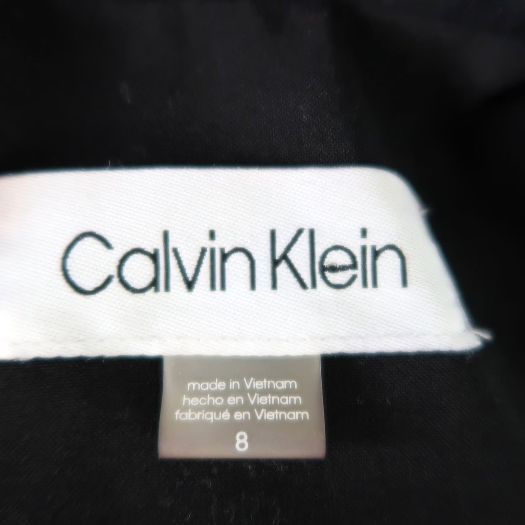 Calvin Klein Calvin Klein Black Blazer Jacket w/ Lace-Up Sleeves 8 Womens Block Color Solid Long Sleeve Blazer Size M / US 6-8 / IT 42-44 - 6 Thumbnail