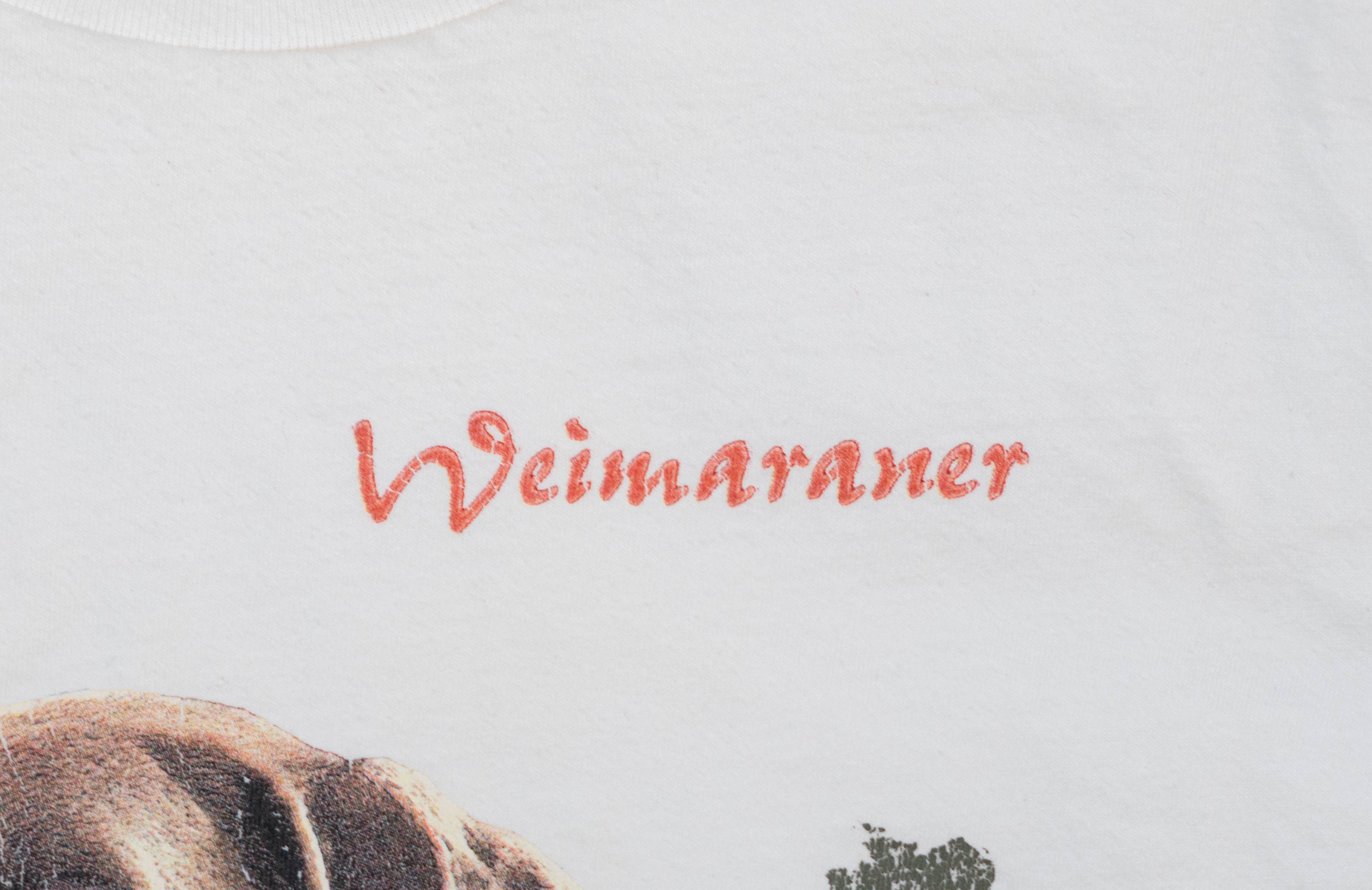 Vintage Vintage Wegman T-Shirt Men XL German Dog Art 90s Promo Size US XL / EU 56 / 4 - 4 Thumbnail