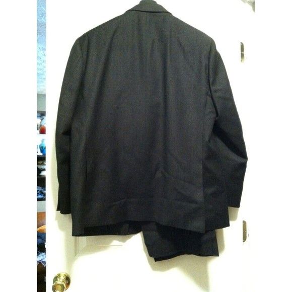 Other CONFITALIA MEN'S NEW CHARCOAL 100%WOOL 2PC SUIT SIZE:46R Size 46R - 7 Thumbnail