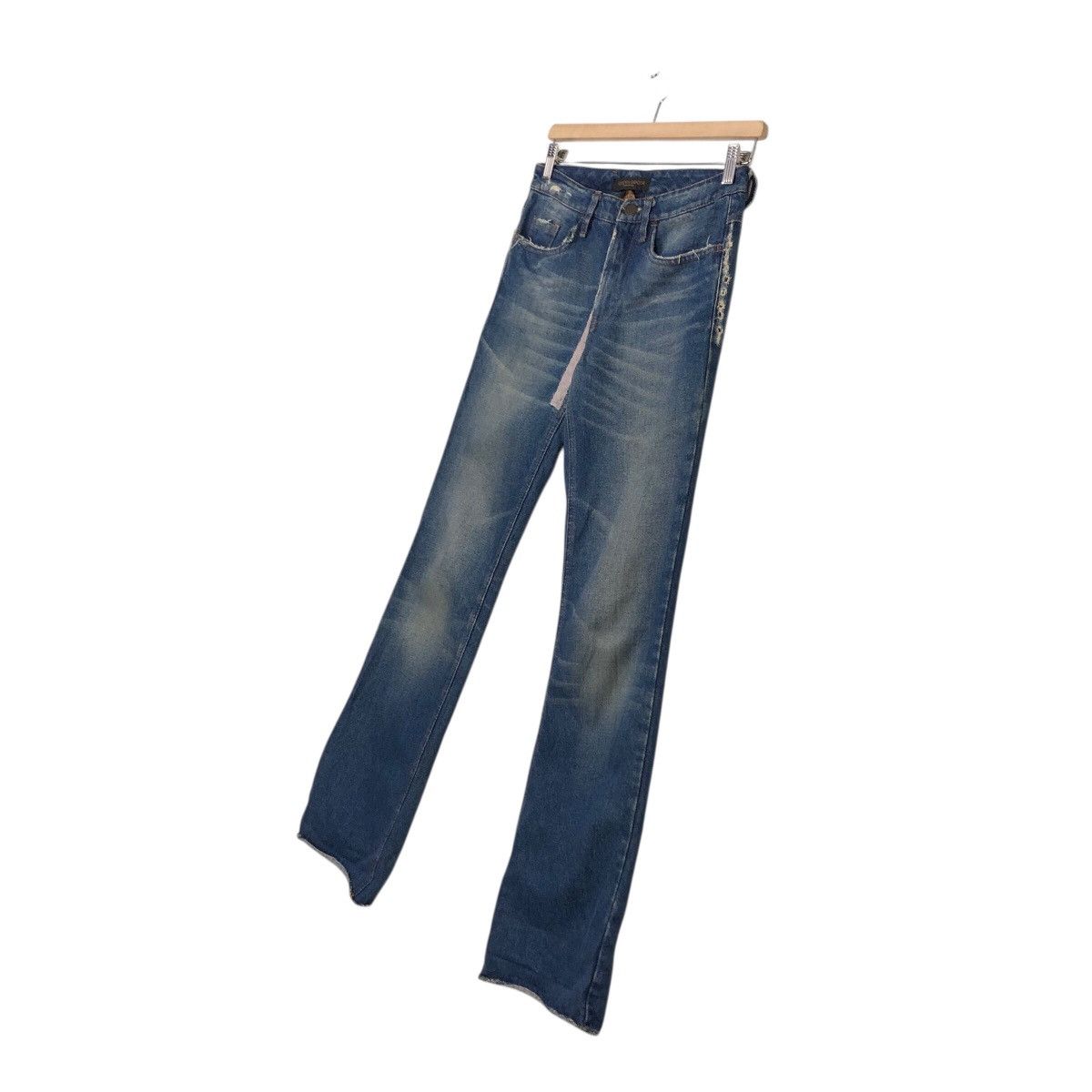 Japanese Brand GGDB Classic Straight-Cut Jeans – Vintage Whisker Wash Size 28" / US 6 / IT 42 - 3 Thumbnail