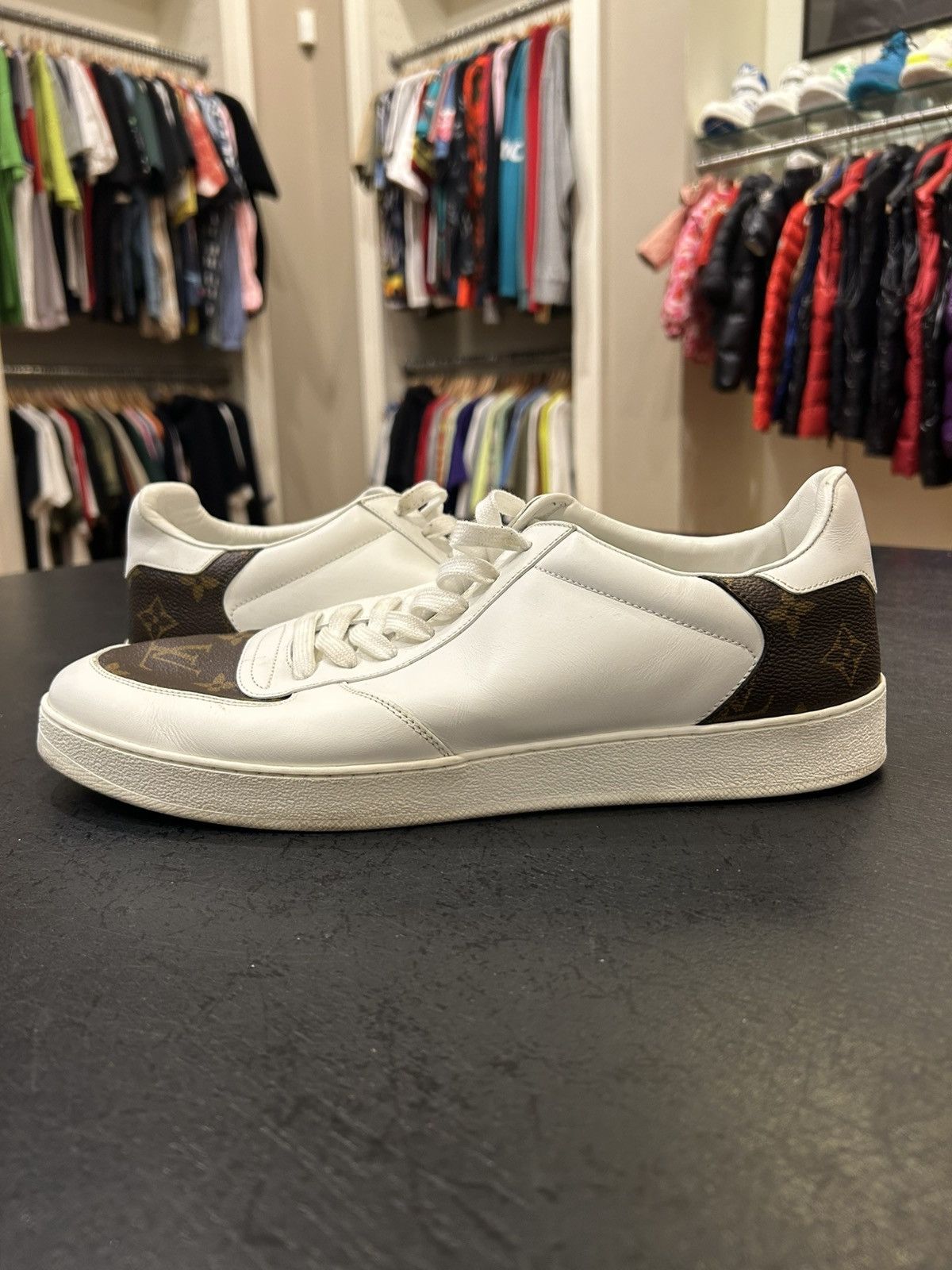 Louis Vuitton Louis Vuitton Rivoli Sneakers - Monogram/white Size US 10.5 / EU 43-44 - 1 Thumbnail