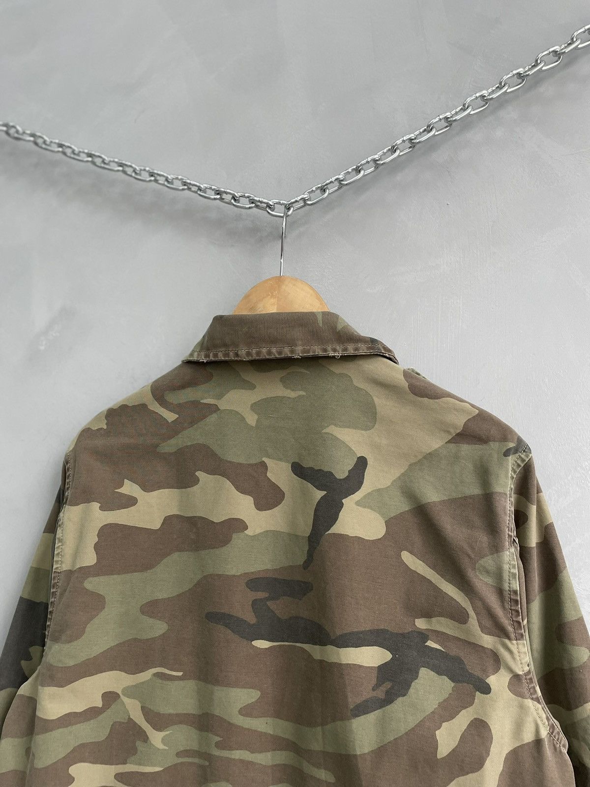 Diesel × Japanese Brand × Junya Watanabe Vintage distressed camo Japan Rags schott style jacket Size US M / EU 48-50 / 2 - 17 Thumbnail
