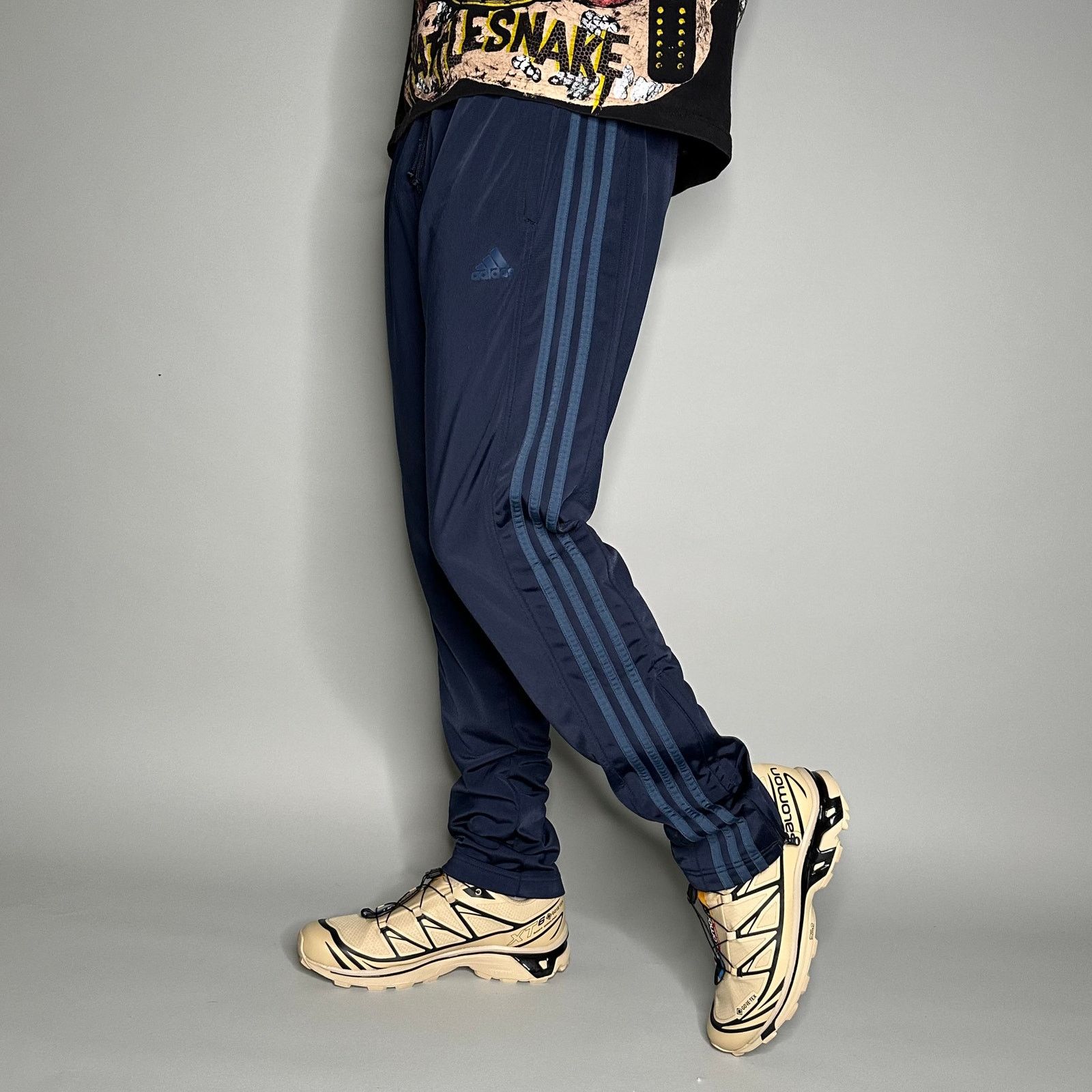 Adidas Vintage Y2K Adidas Sweatpants Mens L Navy Blue Joggers Size US 34 / EU 50 - 1 Thumbnail