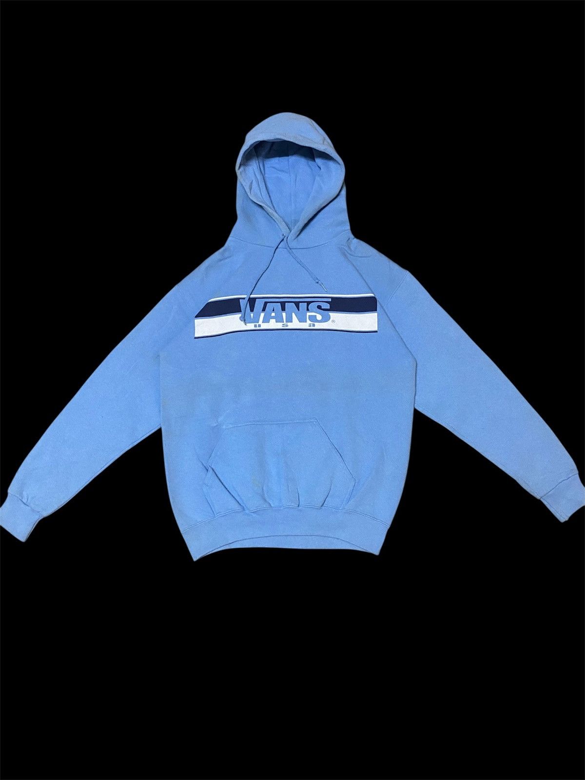 Vintage Y2K Vans USA Skateboard Spellout Big Logo Hoodie