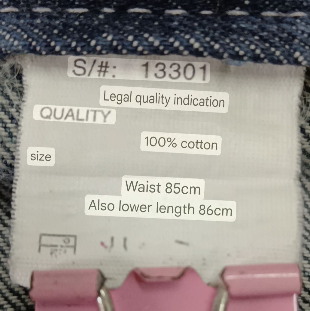 Japanese Brand Nylaus Double Waist Distressed Denim Size US 32 / EU 48 - 11 Thumbnail