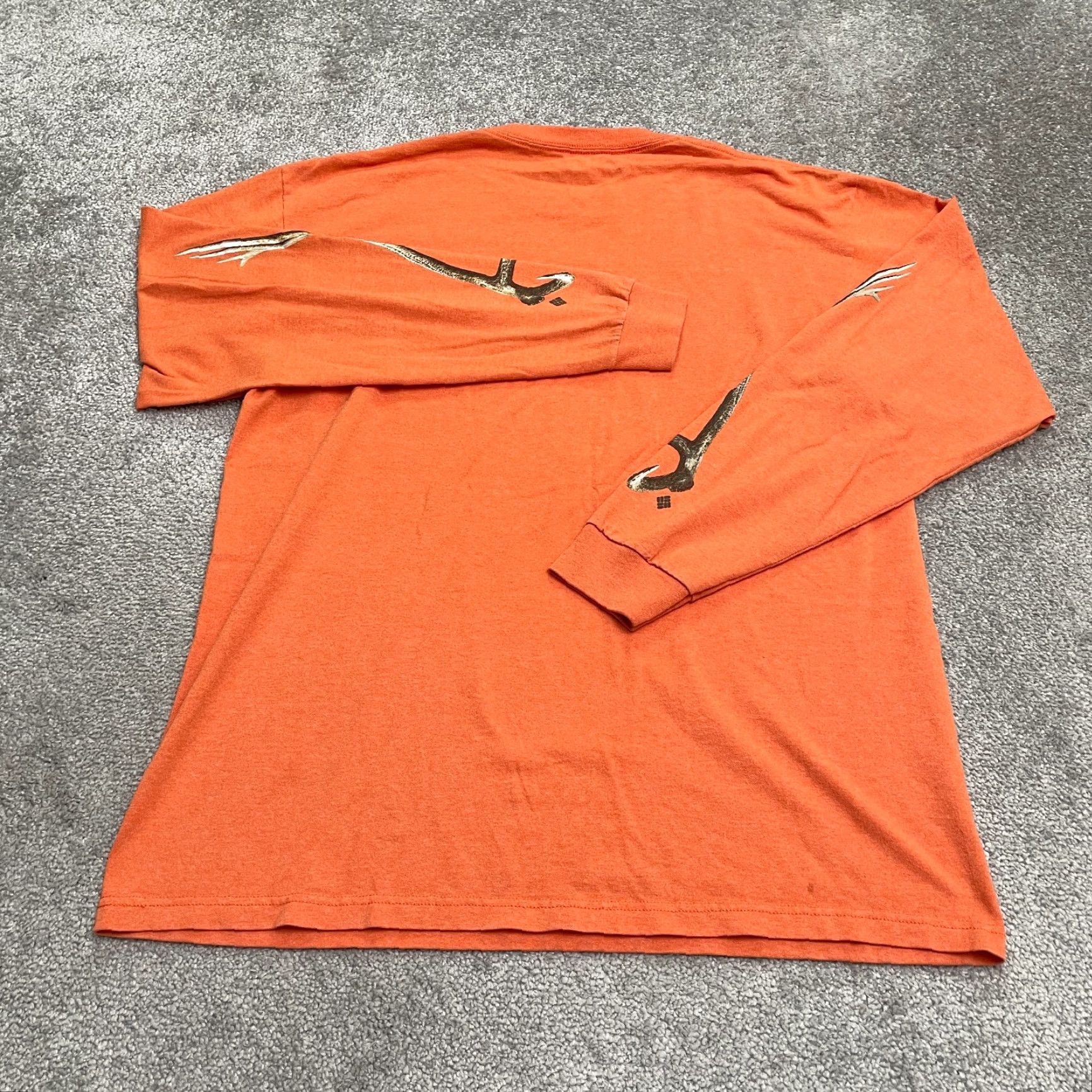 Vintage Columbia Shirt Mens Large Orange Long Sleeve Cotton Pullover Graphic PHG Sports Hunting Casual Outdoor Size US L / EU 52-54 / 3 - 2 Thumbnail