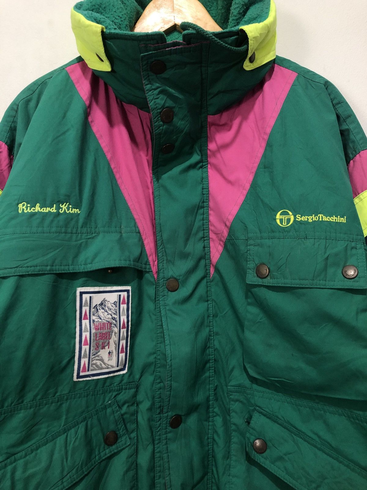 Sergio Tacchini × Vintage Vintage Sergio Tacchini White Label Ski Jacket Size US L / EU 52-54 / 3 - 2 Thumbnail